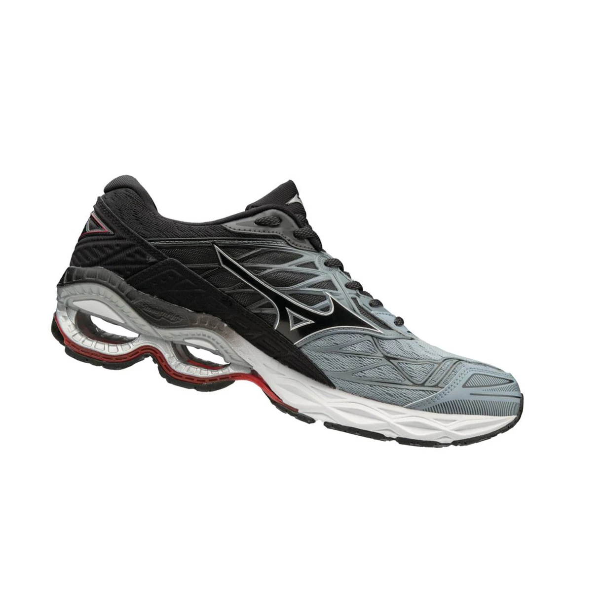 Grey/Black Mizuno Wave Creation 20 Men's Running Shoes | 189-NMRJSU