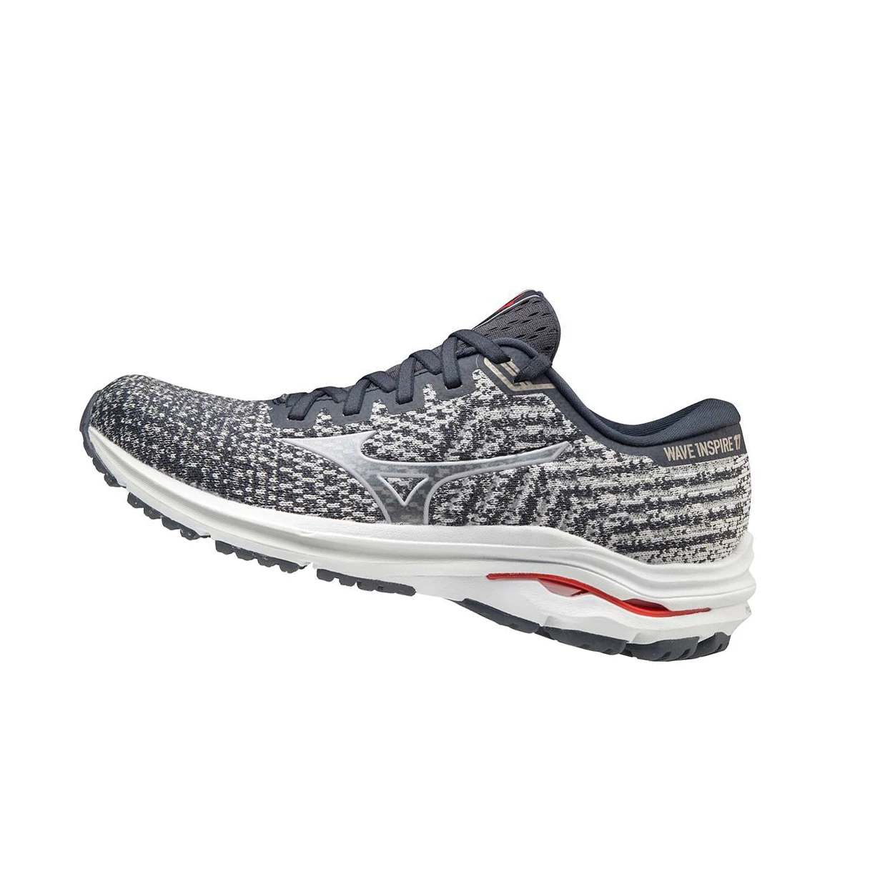 Grey Mizuno Wave Inspire 17 Waveknit Women\'s Running Shoes | 468-PHTOYV