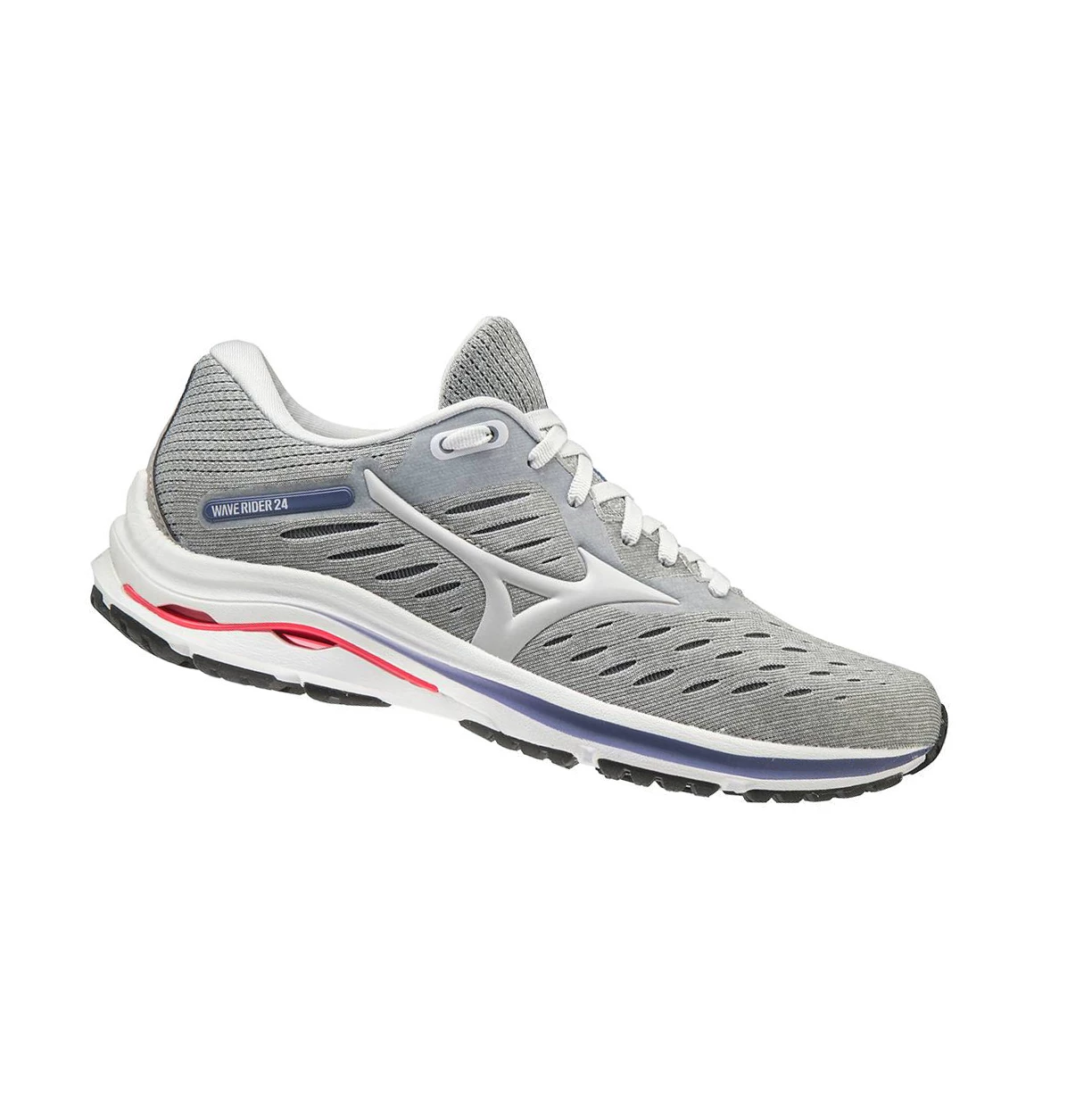 Grey Mizuno Wave Rider 24 Women's Running Shoes | 983-NEXUPB