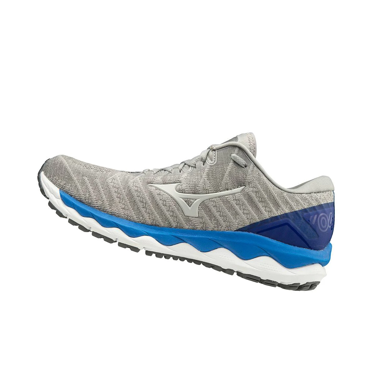 Grey Mizuno Wave Sky 4 Waveknitﾙ 2e (Wide) Men\'s Running Shoes | 534-HINDUE