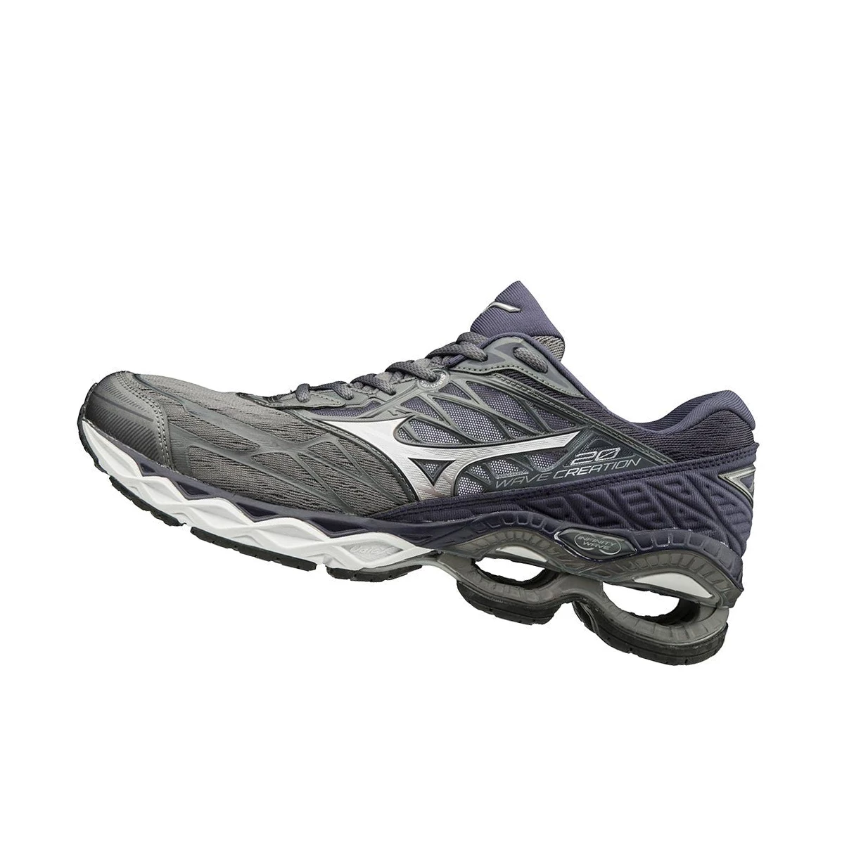 Grey/Silver Mizuno Wave Creation 20 Men\'s Running Shoes | 749-ILZSXN