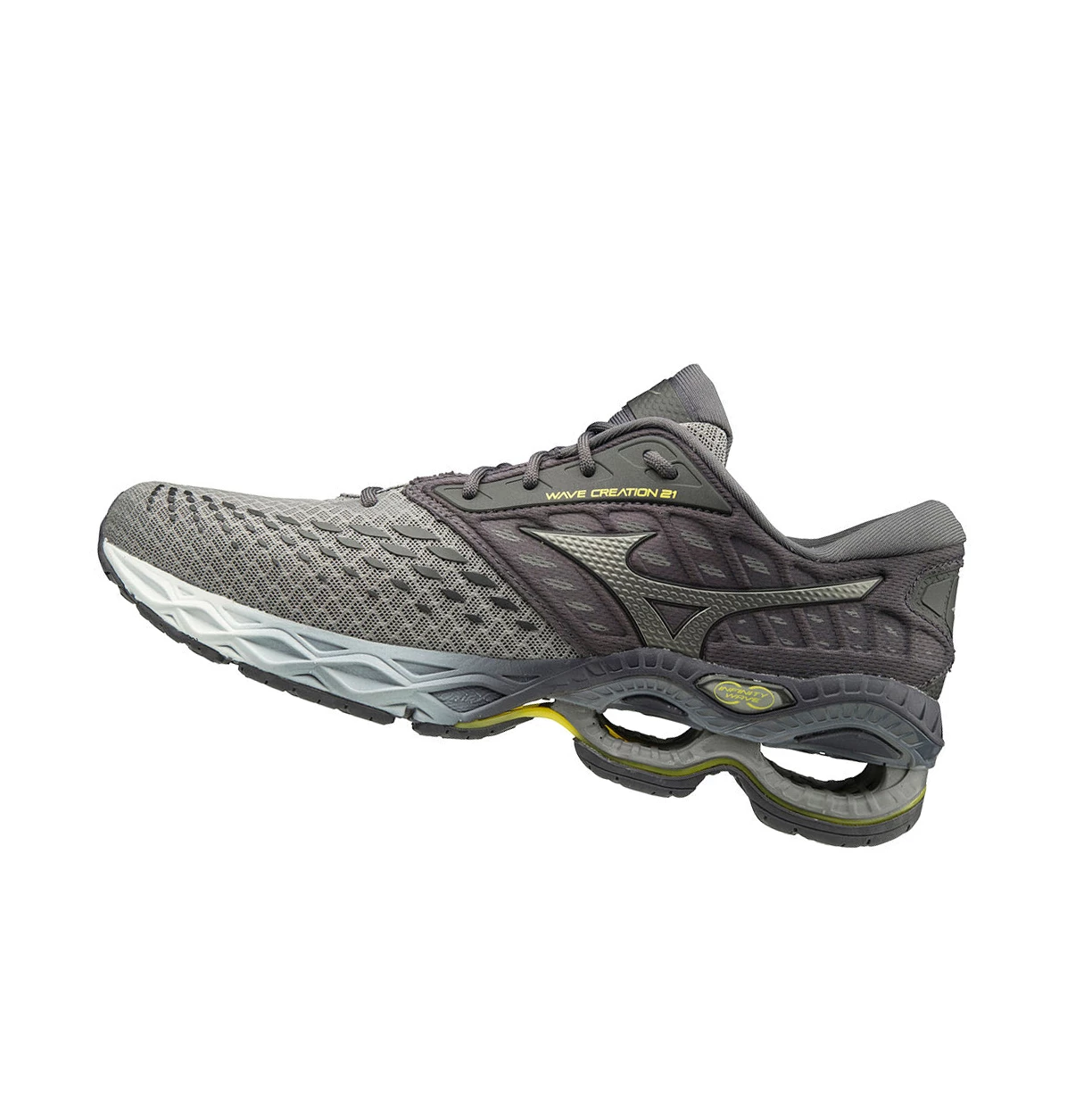 Grey/Silver Mizuno Wave Creation 21 Men\'s Running Shoes | 803-PTLHDI