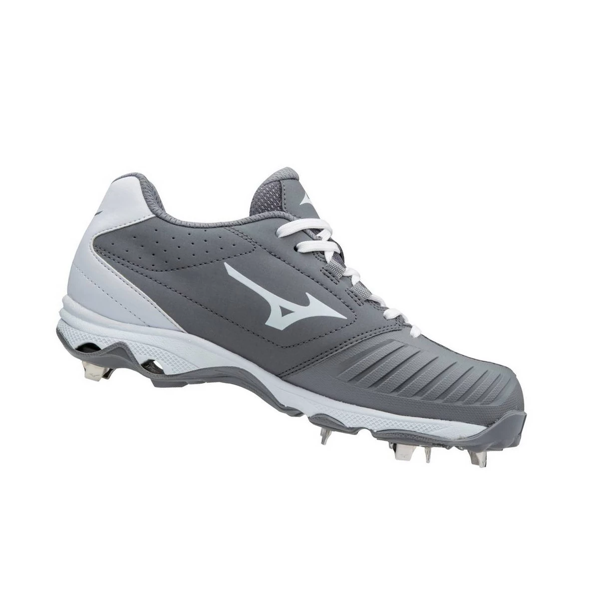 Grey/White Mizuno 9-spike Advanced Sweep 4 Low Metal Women's Softball Cleats | 951-WANRCI