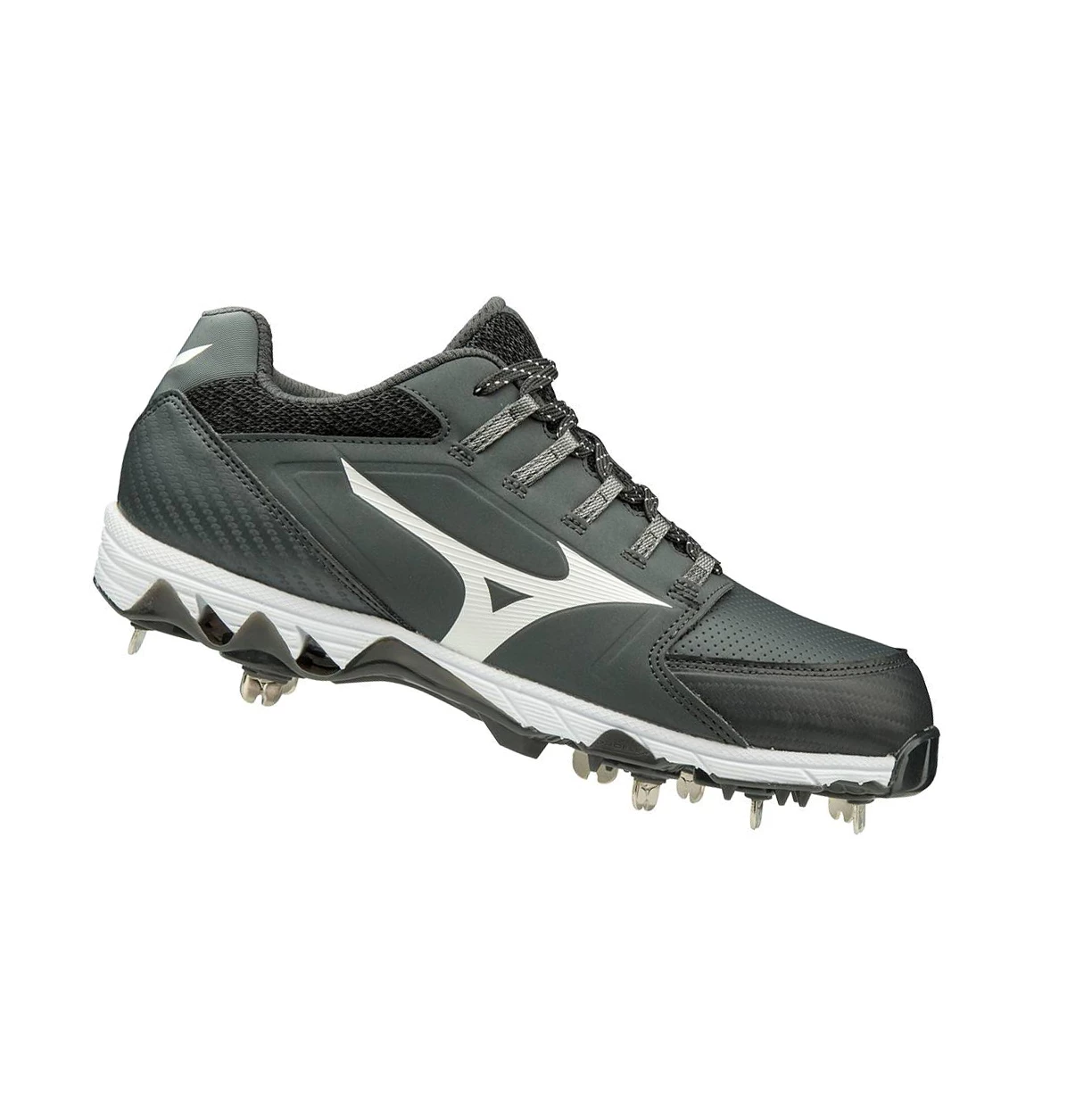 Grey/White Mizuno 9-spike Swift 6 Low Metal Women's Softball Cleats | 384-CIPXZR