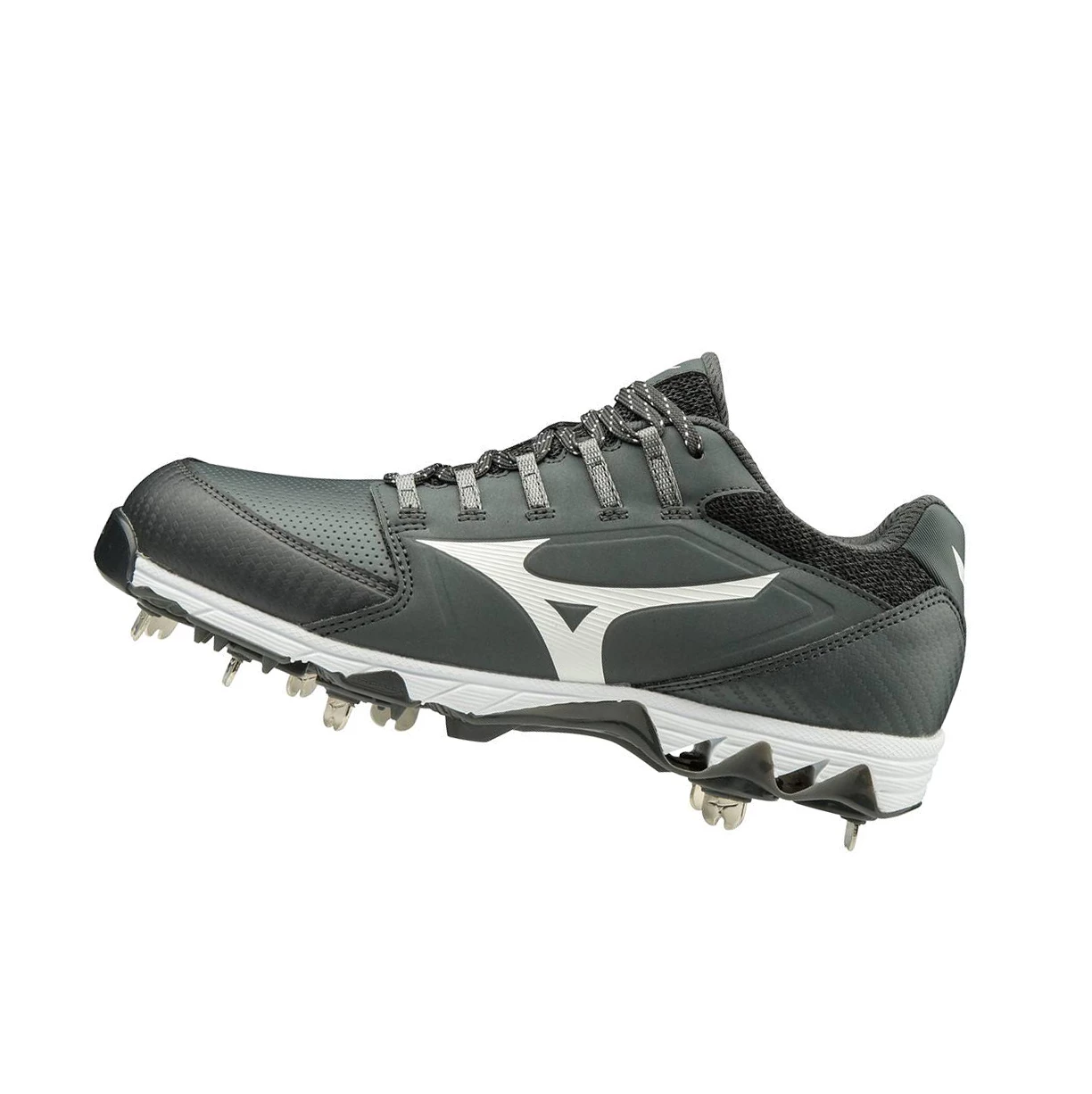 Grey/White Mizuno 9-spike Swift 6 Low Metal Women\'s Softball Cleats | 384-CIPXZR