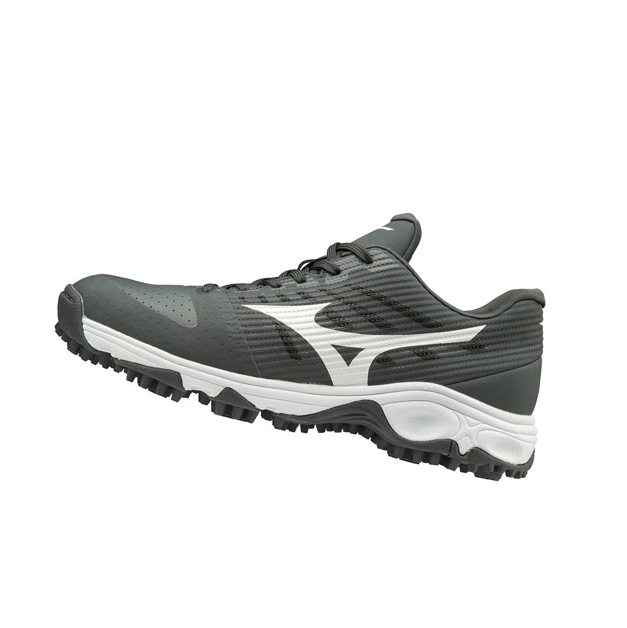 Grey/White Mizuno Ambition All Surface Low Turf Men\'s Baseball Shoes | 960-FMUDKO