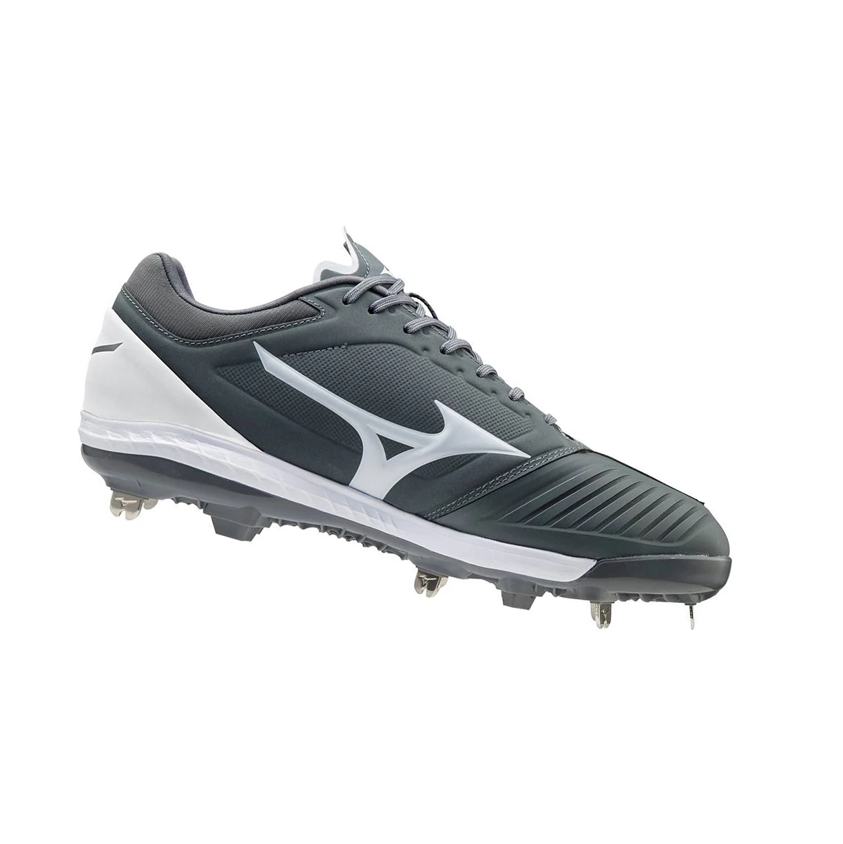 Grey/White Mizuno Sweep 5 Low Metal Women's Softball Cleats | 219-NYBPZR