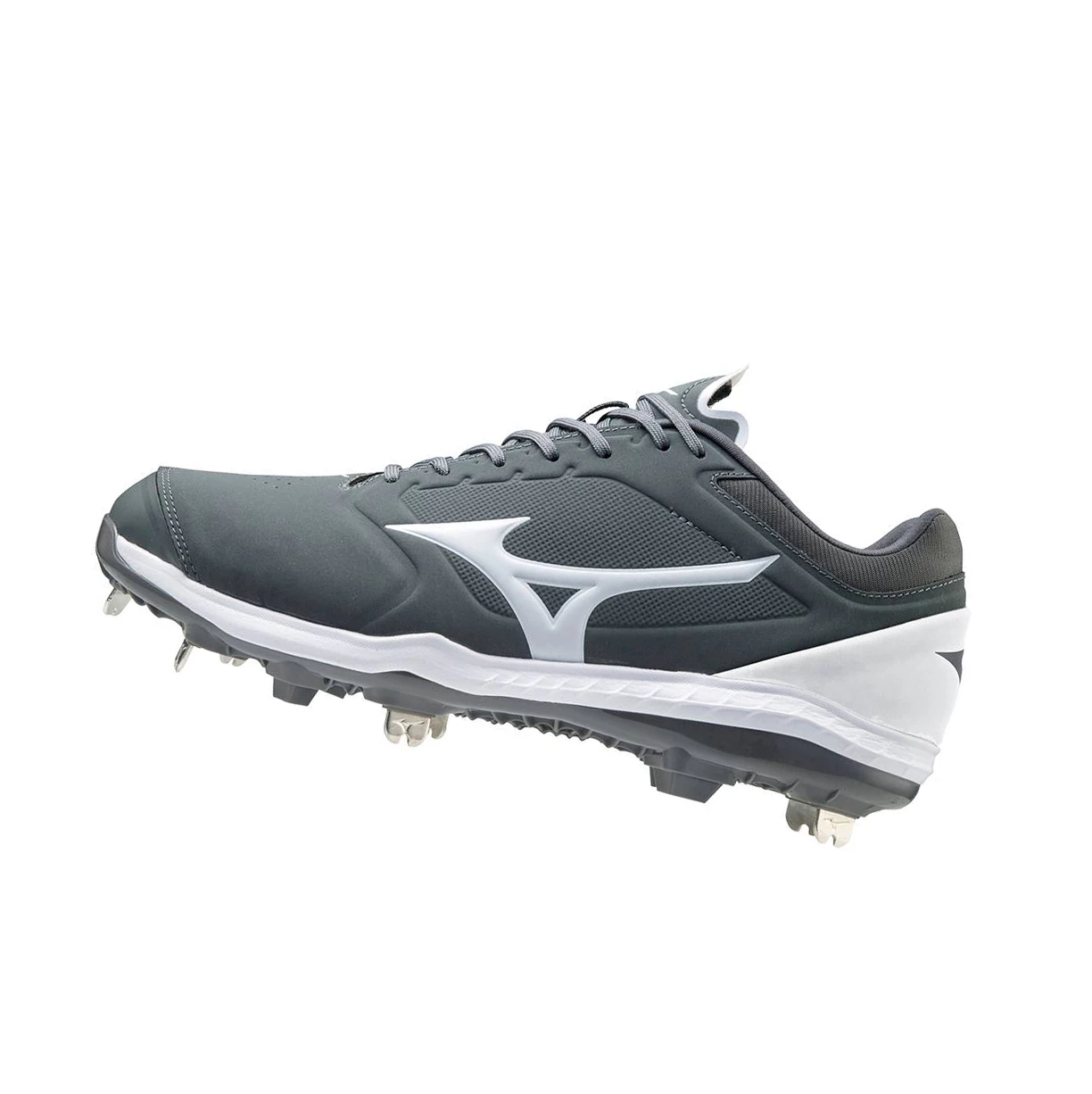 Grey/White Mizuno Sweep 5 Low Metal Women\'s Softball Cleats | 219-NYBPZR