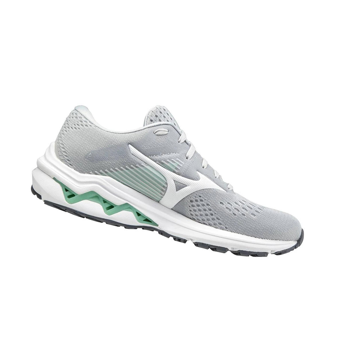 Grey/White Mizuno Wave Inspire 17 D (Wide) Women's Running Shoes | 358-TUFMHX