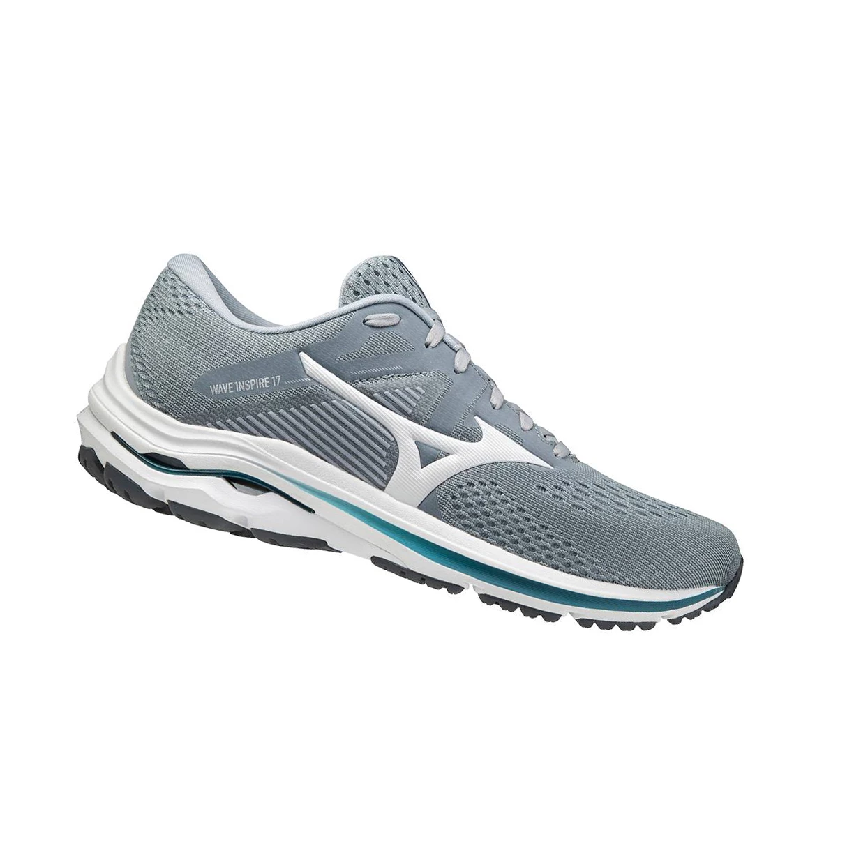 Grey/White Mizuno Wave Inspire 17 Men's Running Shoes | 314-CVMTJD