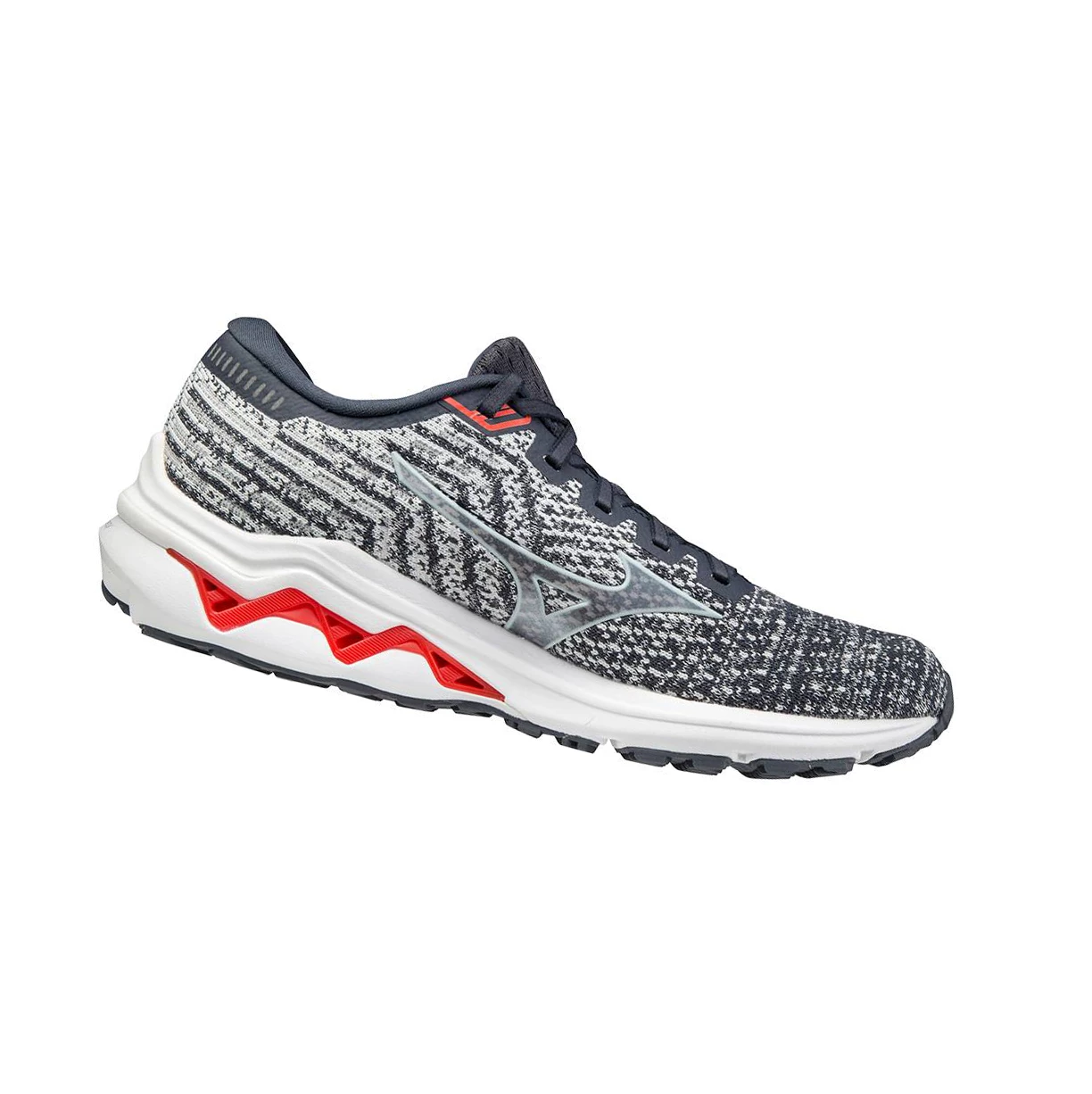 Grey/White Mizuno Wave Inspire 17 Waveknit 2e (Wide) Men's Running Shoes | 013-SMAGFZ