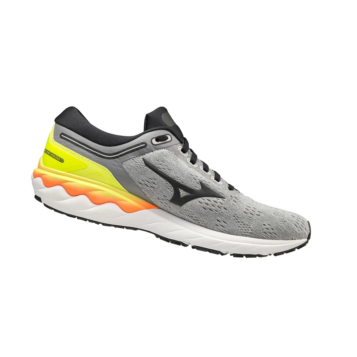 Grey/Yellow Mizuno Wave Skyrise Men's Running Shoes | 167-IMPDHA