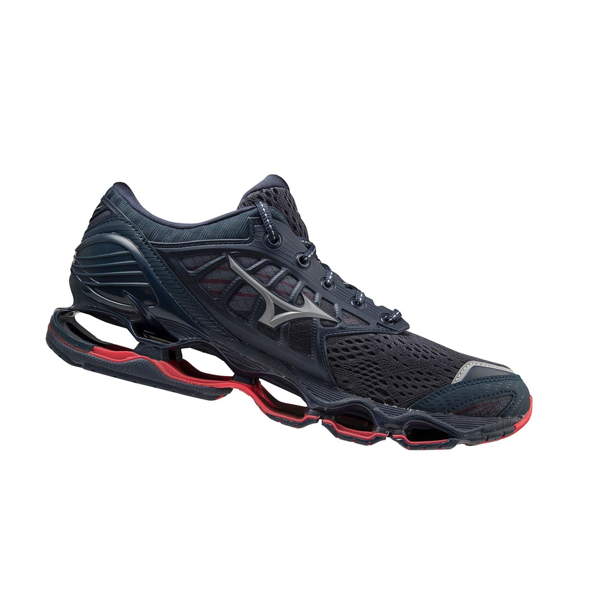 Indigo/Grey Mizuno Wave Prophecy 9 Men's Running Shoes | 218-SWTLIF