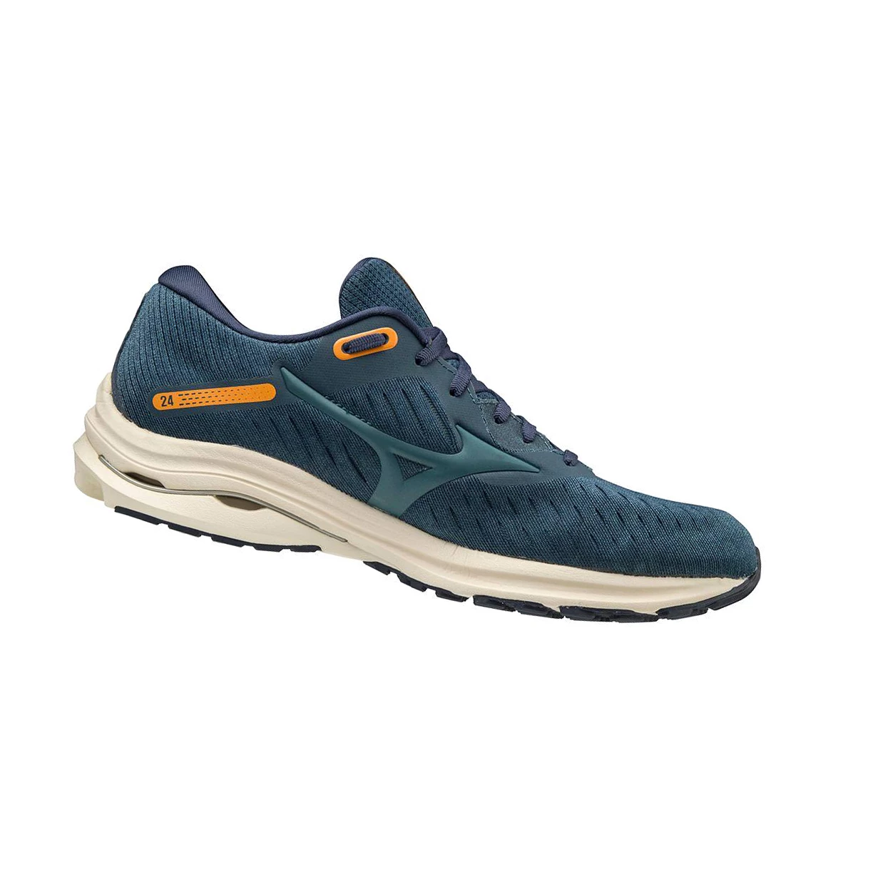 Indigo Mizuno Wave Rider 24 Men's Running Shoes | 769-HTWNVC