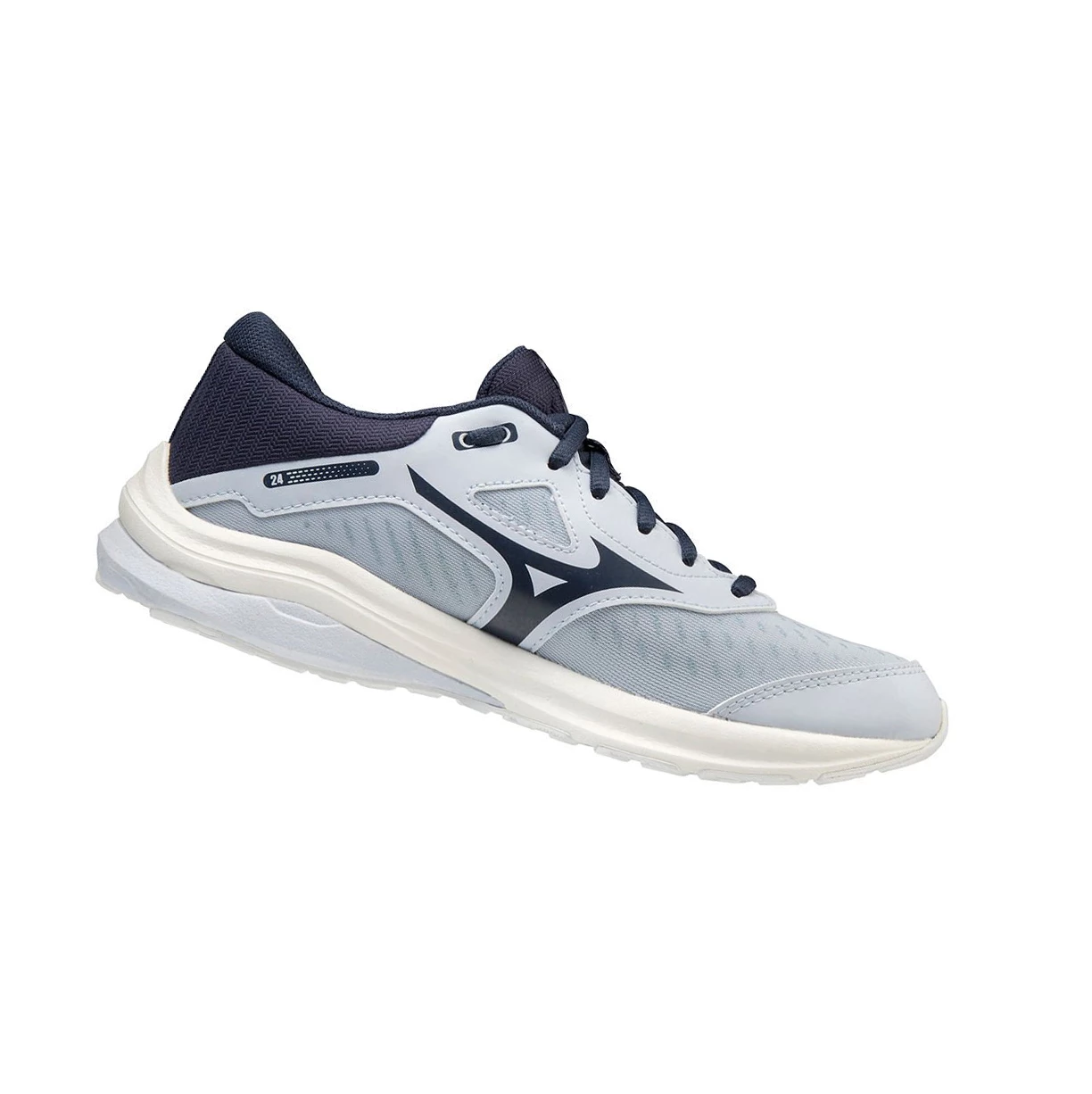 Indigo/White Mizuno Wave Rider 24 Women's Running Shoes | 436-HGNYAS