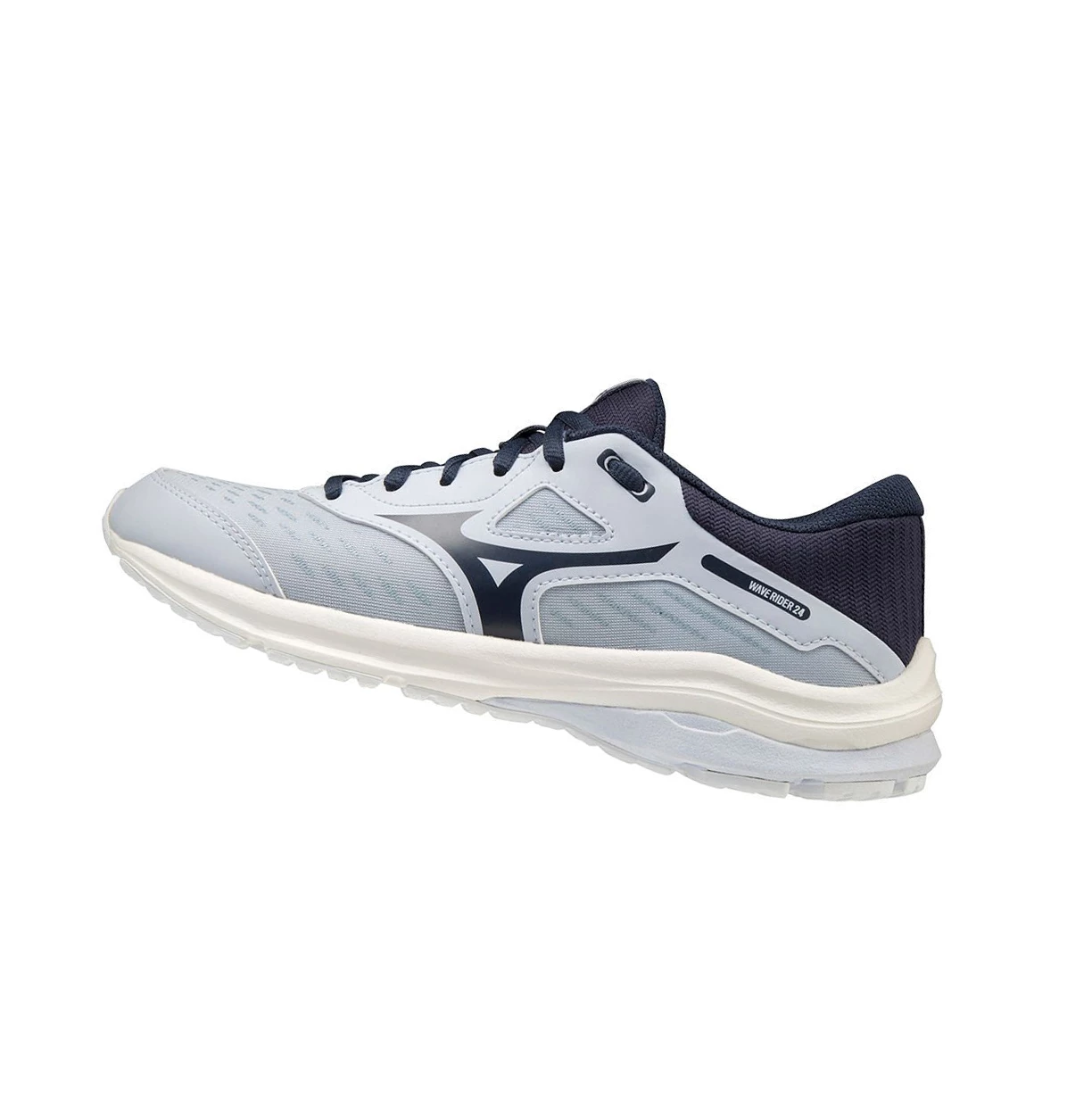 Indigo/White Mizuno Wave Rider 24 Women\'s Running Shoes | 436-HGNYAS