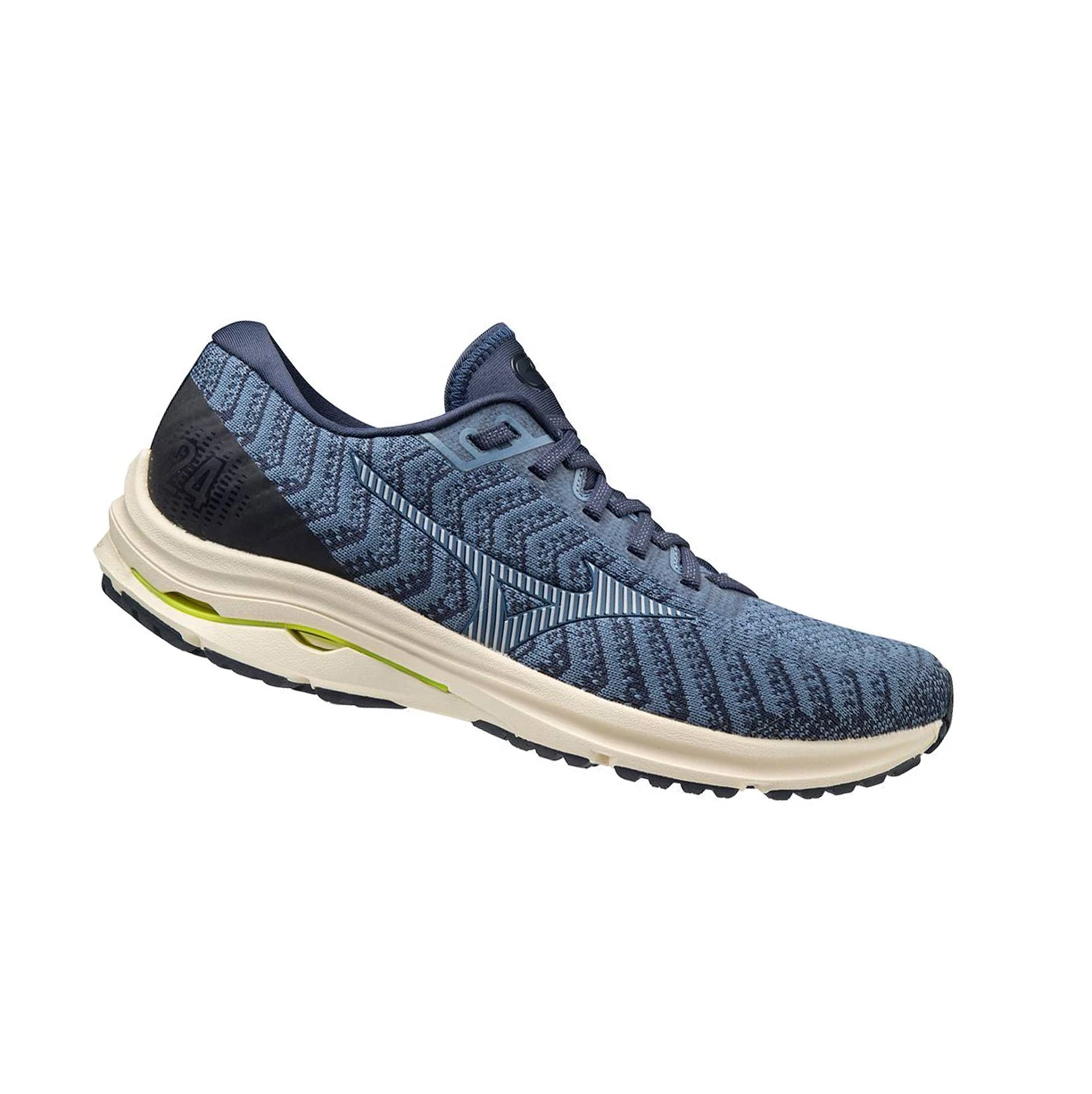 Light Blue Mizuno Wave Rider 24 Waveknitﾙ Men's Running Shoes | 427-WPVLEC