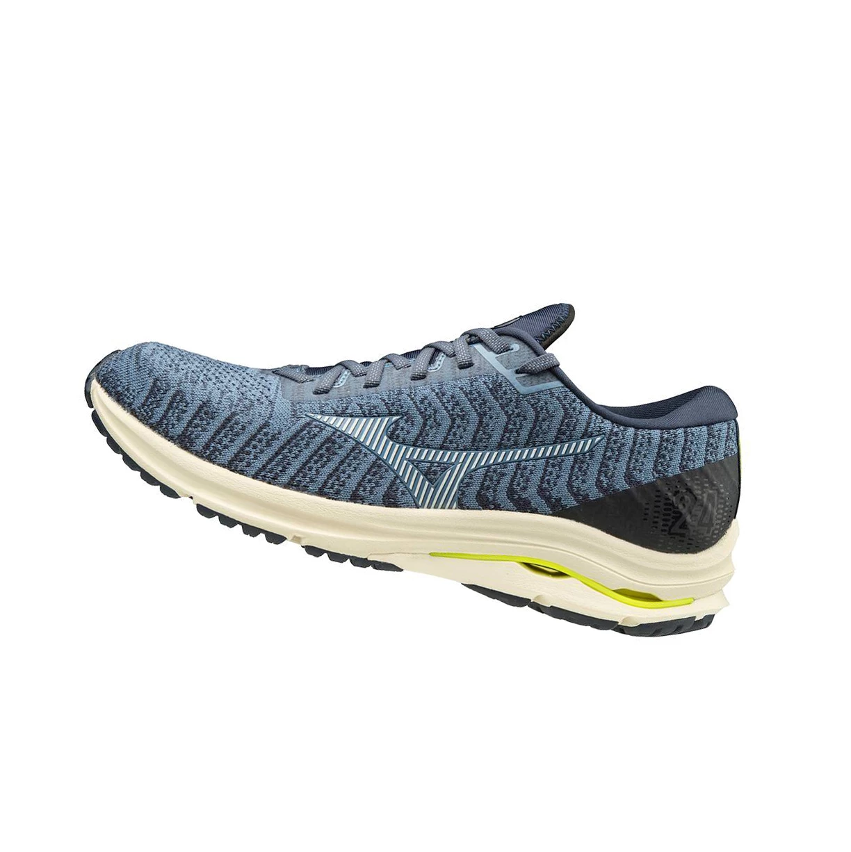 Light Blue Mizuno Wave Rider 24 Waveknitﾙ Men\'s Running Shoes | 427-WPVLEC