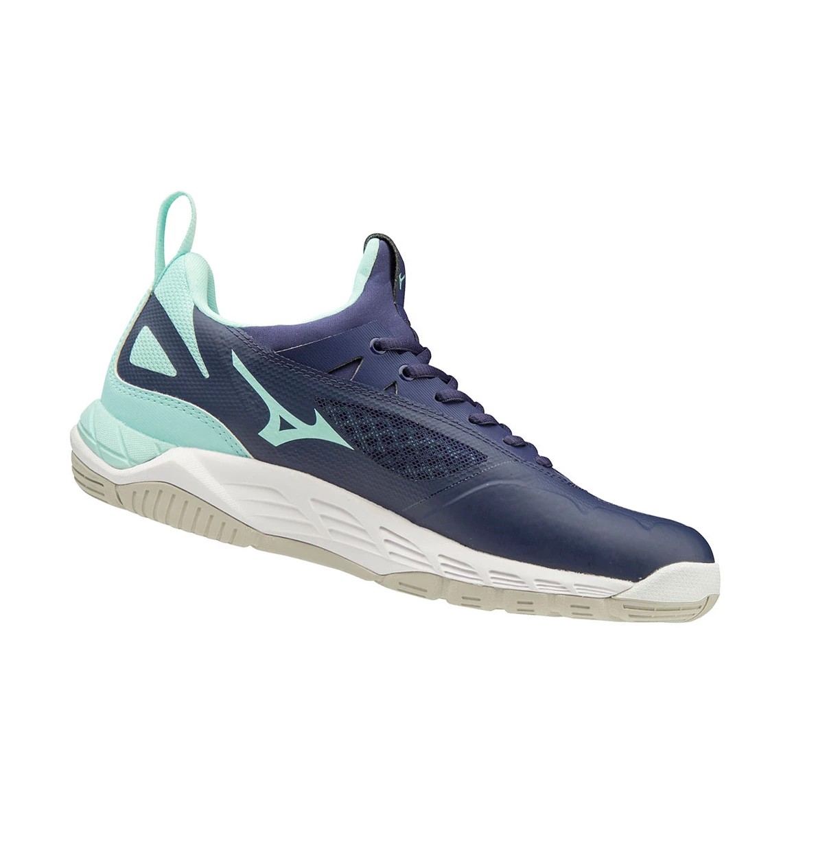 Navy/Blue Mizuno Wave Luminous Nb Women's Netball Shoes | 918-QFHDZP