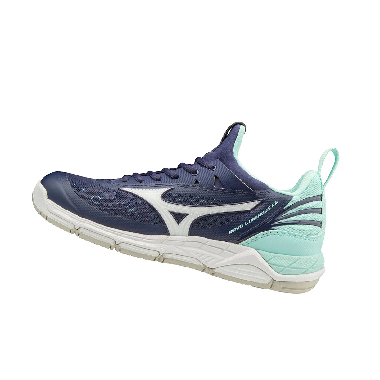 Navy/Blue Mizuno Wave Luminous Nb Women\'s Netball Shoes | 918-QFHDZP