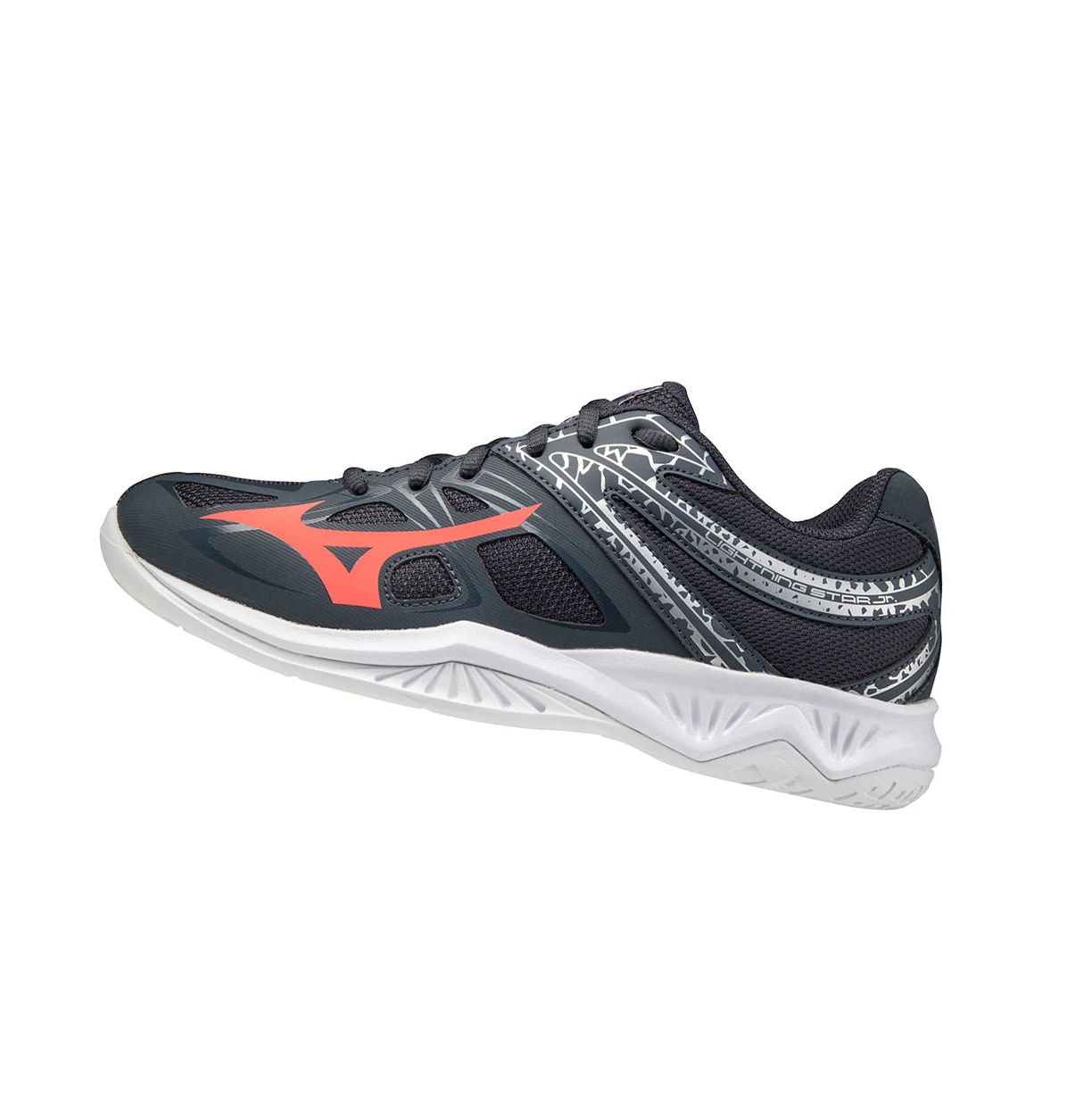 Navy/Coral Mizuno Lightning Star Z5 Men\'s Volleyball Shoes | 306-IGLFWT