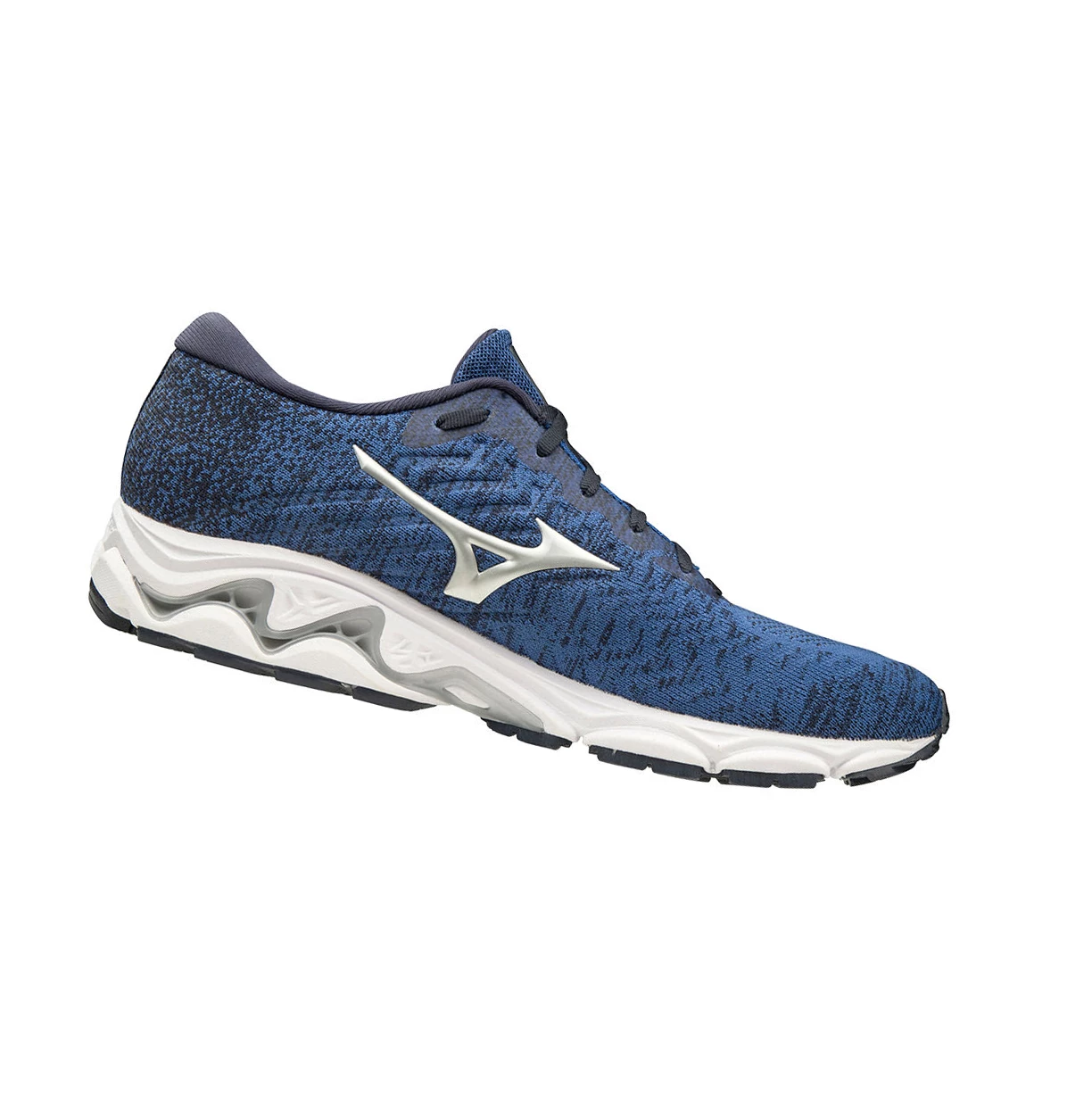 Navy Mizuno Wave Inspire Waveknit Men's Running Shoes | 219-GUAFMP