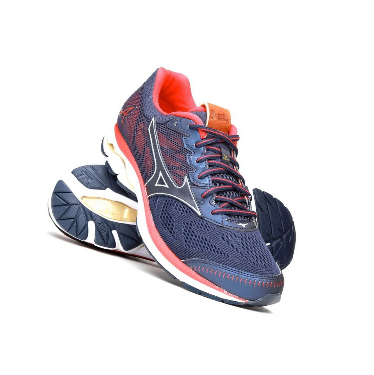 Navy/Red Mizuno 755 Rider Men's Baseball Shoes | 216-FRKVMS