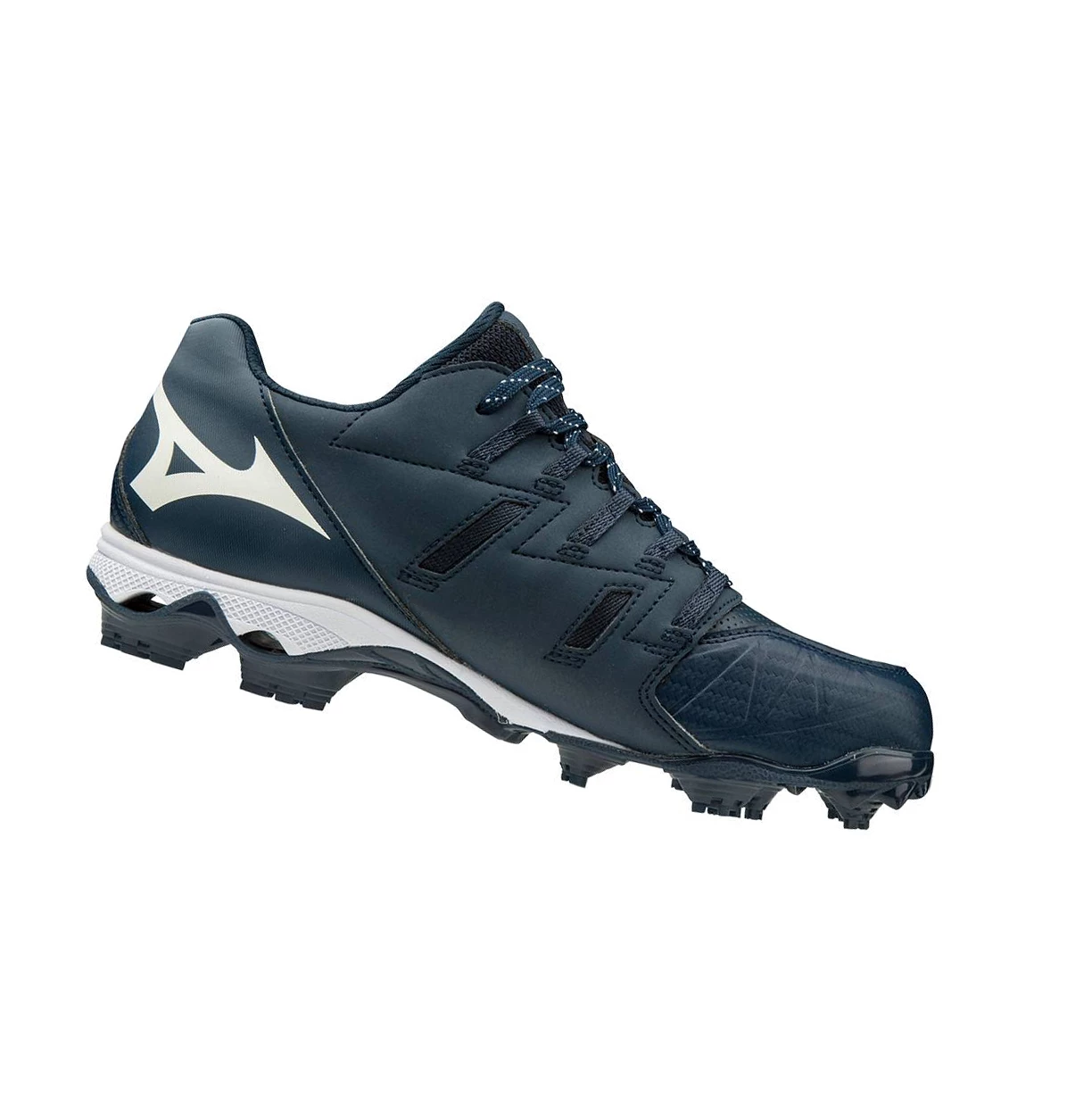 Navy/White Mizuno 9-spike Advanced Finch Elite 4 Tpu Molded Women's Softball Cleats | 952-YNKVAQ