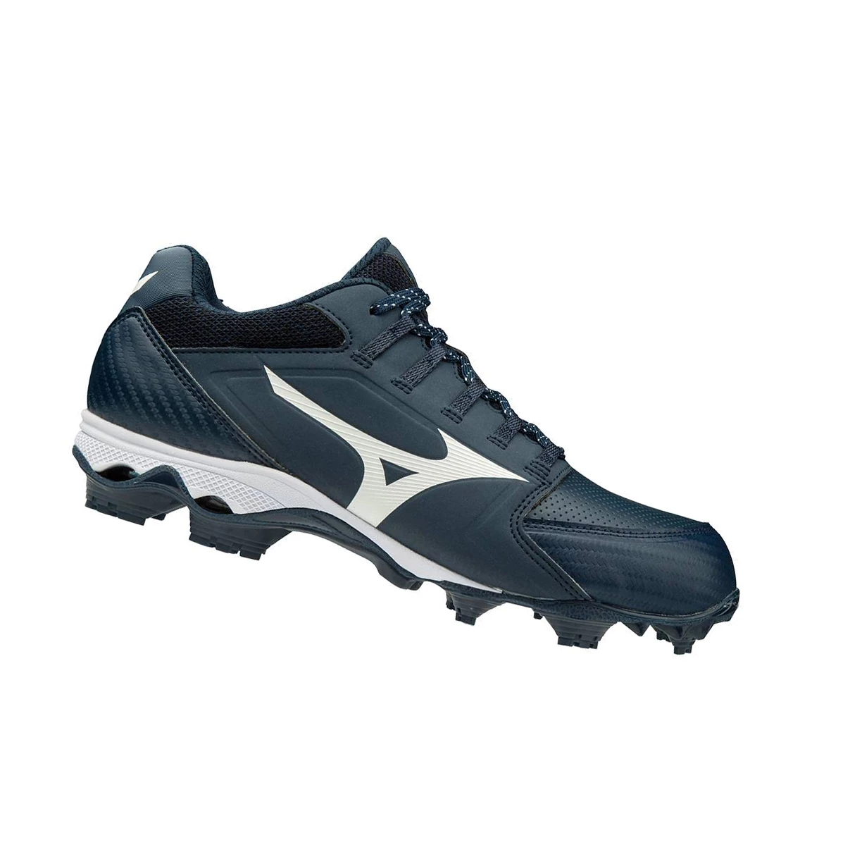 Navy/White Mizuno 9-spike Advanced Finch Elite 4 Tpu Molded Women's Softball Cleats | 952-YNKVAQ