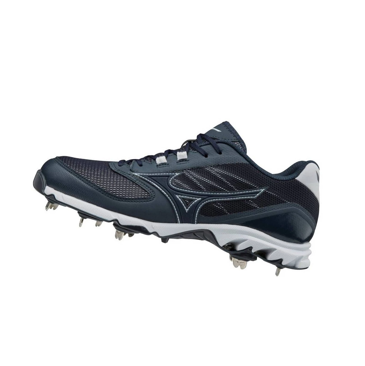 Navy/White Mizuno 9-spike Dominant 2 Low Metal Men\'s Baseball Cleats | 861-CFSGHB