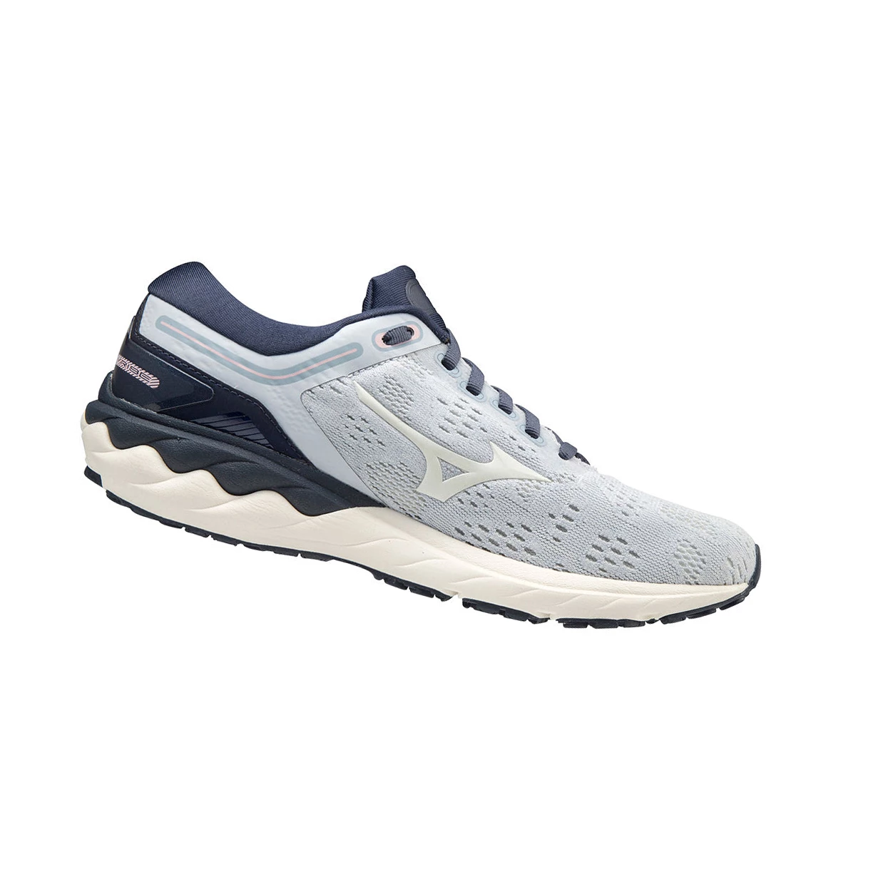 Navy/White Mizuno Wave Skyrise Women's Running Shoes | 743-TYNDBQ