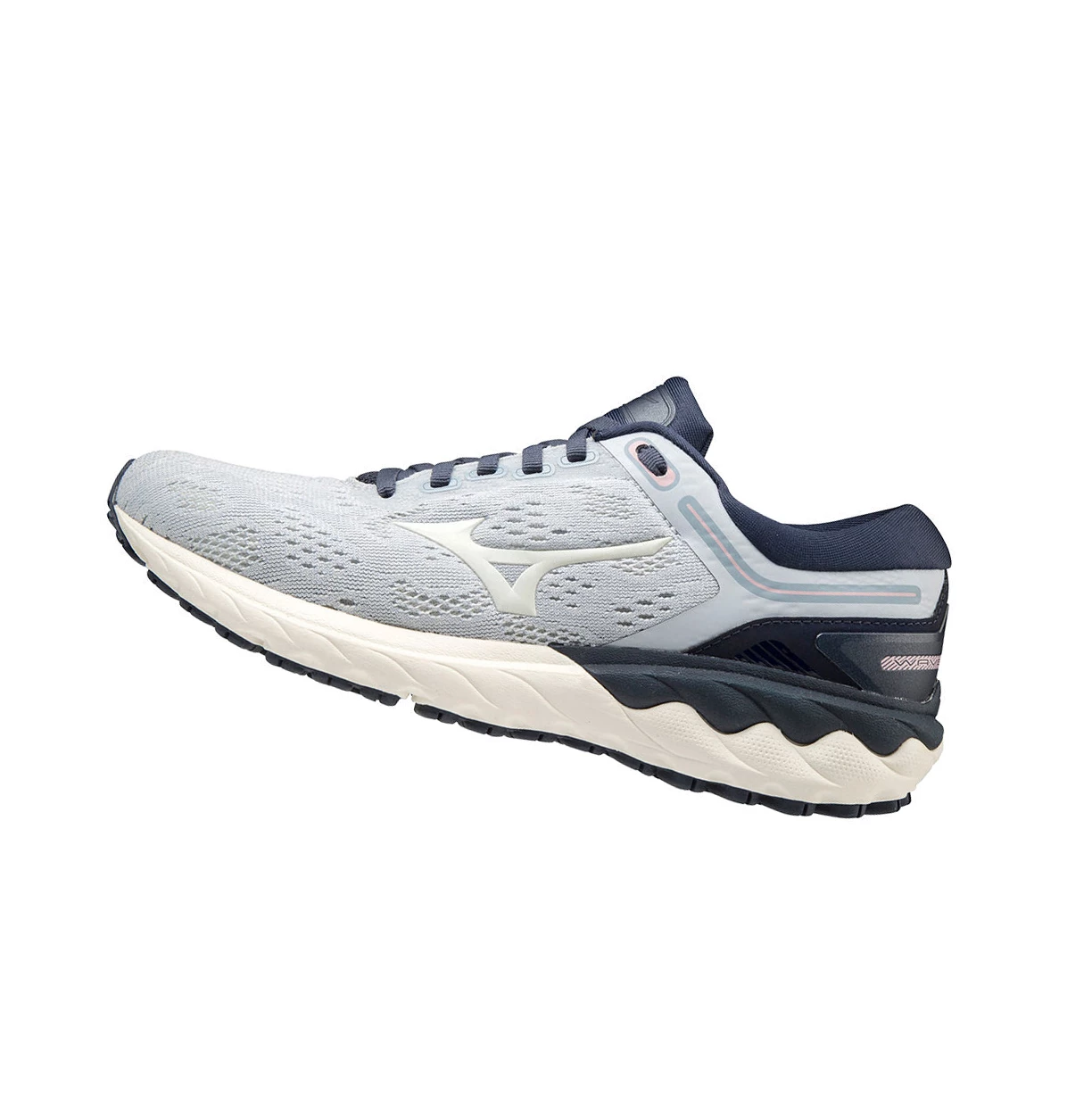 Navy/White Mizuno Wave Skyrise Women\'s Running Shoes | 743-TYNDBQ