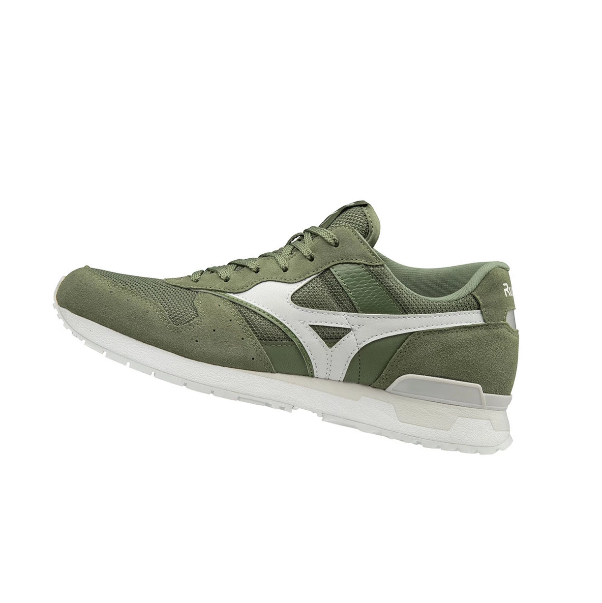 Olive/White Mizuno Genova 87 Men\'s Trainers | 276-TNKCWP