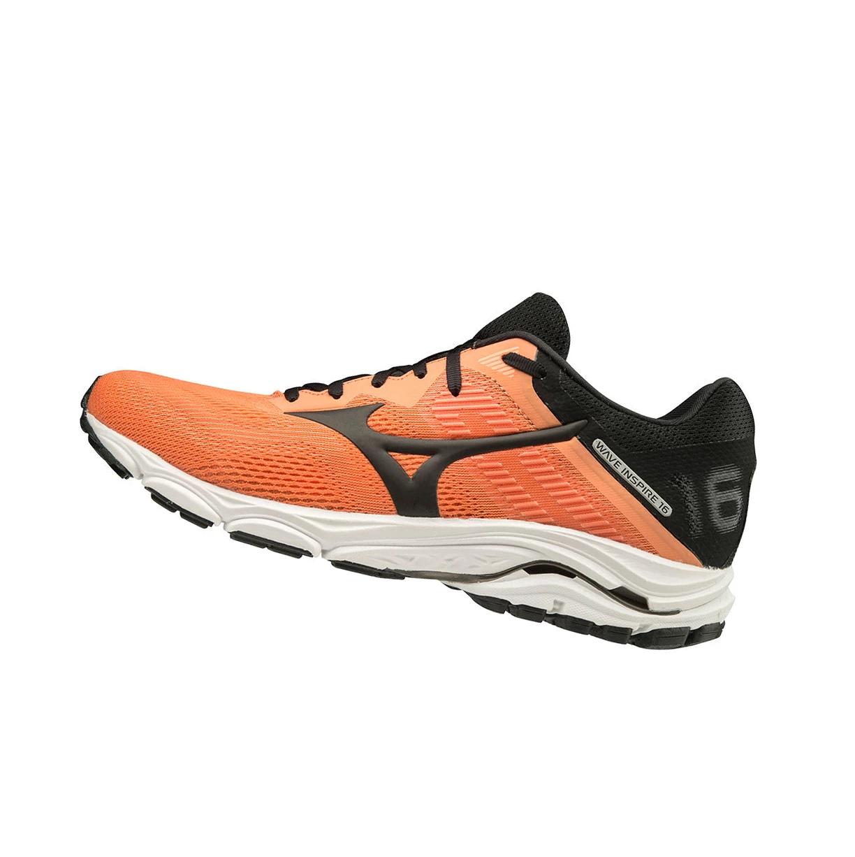 Orange/Black Mizuno Wave Inspire 16 Men\'s Running Shoes | 382-CGQZPL