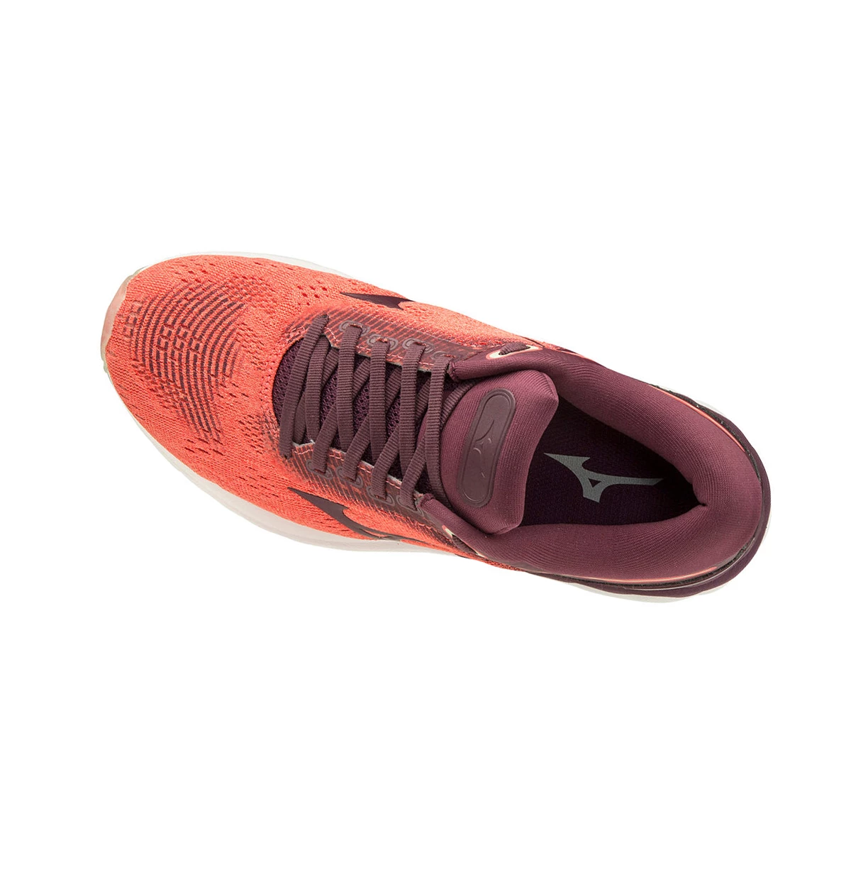 Orange/Burgundy Mizuno Wave Skyrise Women's Running Shoes | 059-EDRCAG