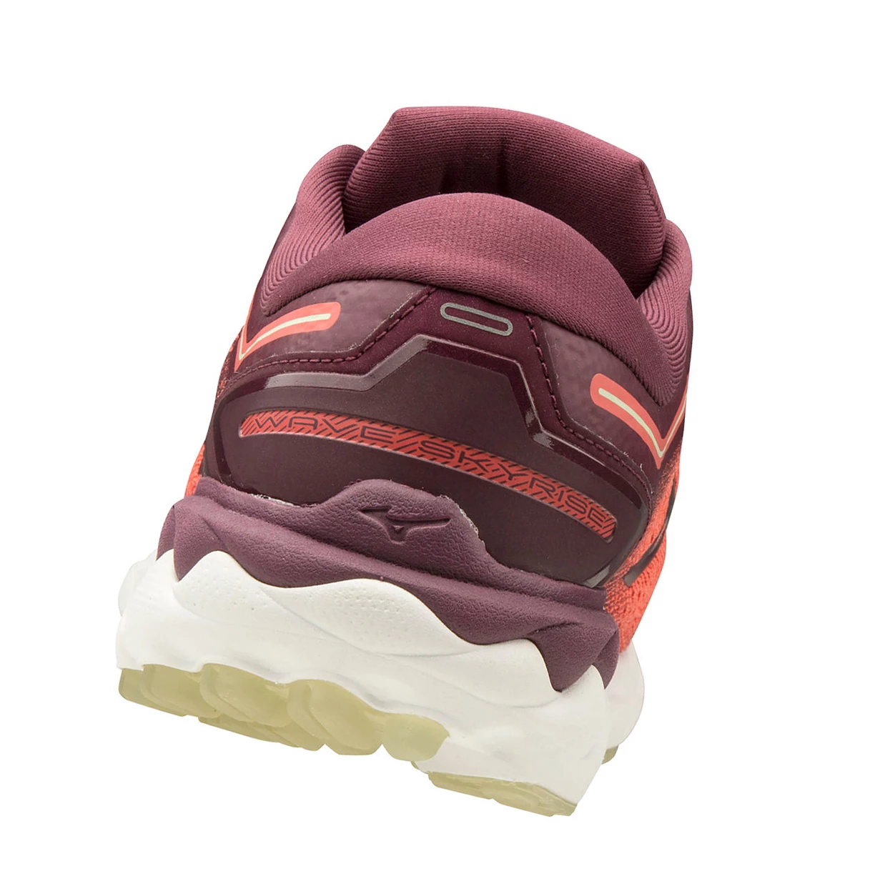 Orange/Burgundy Mizuno Wave Skyrise Women's Running Shoes | 059-EDRCAG