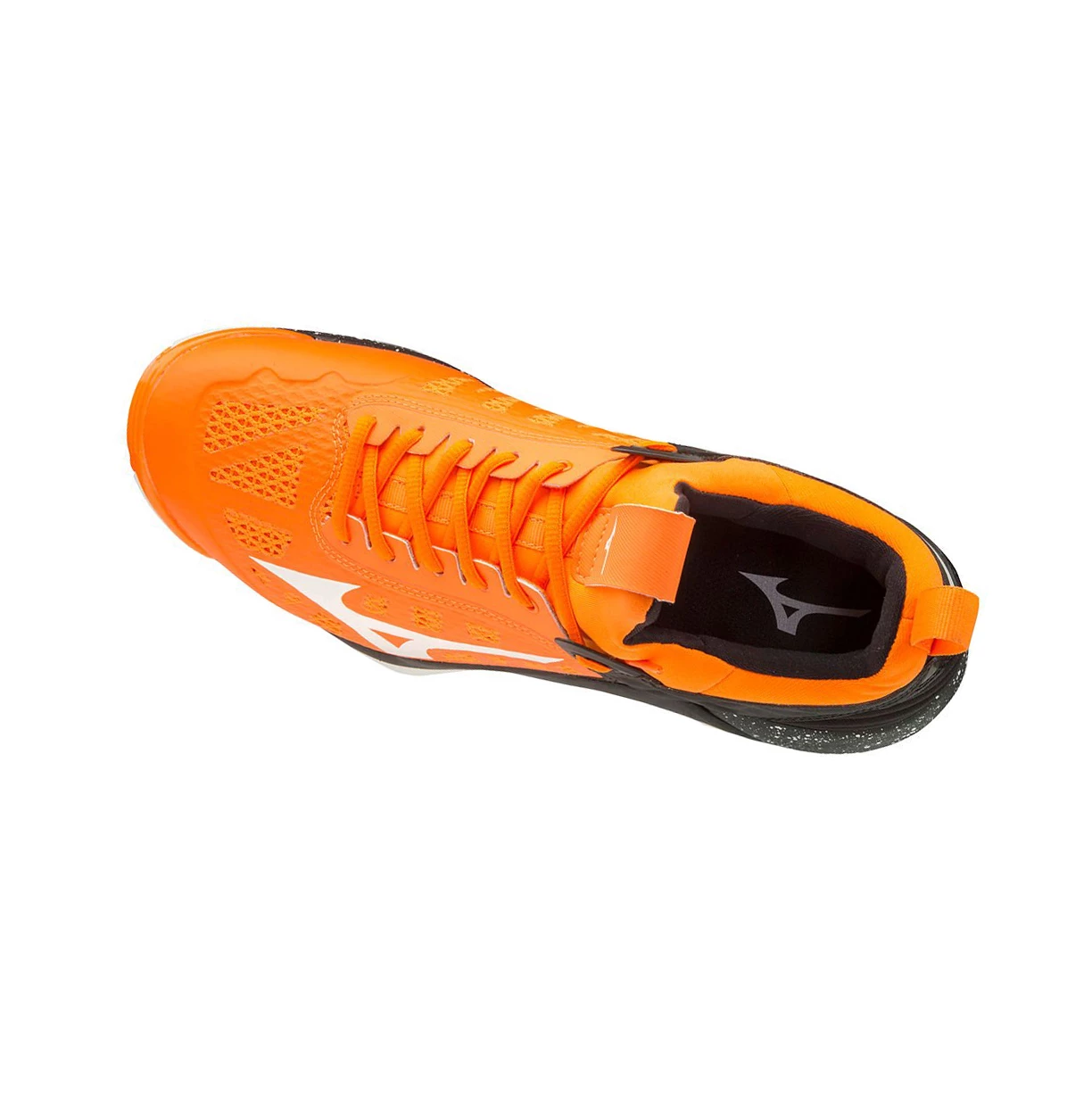 Orange/White/Black Mizuno Wave Momentum Women's Volleyball Shoes | 697-ZPUODS