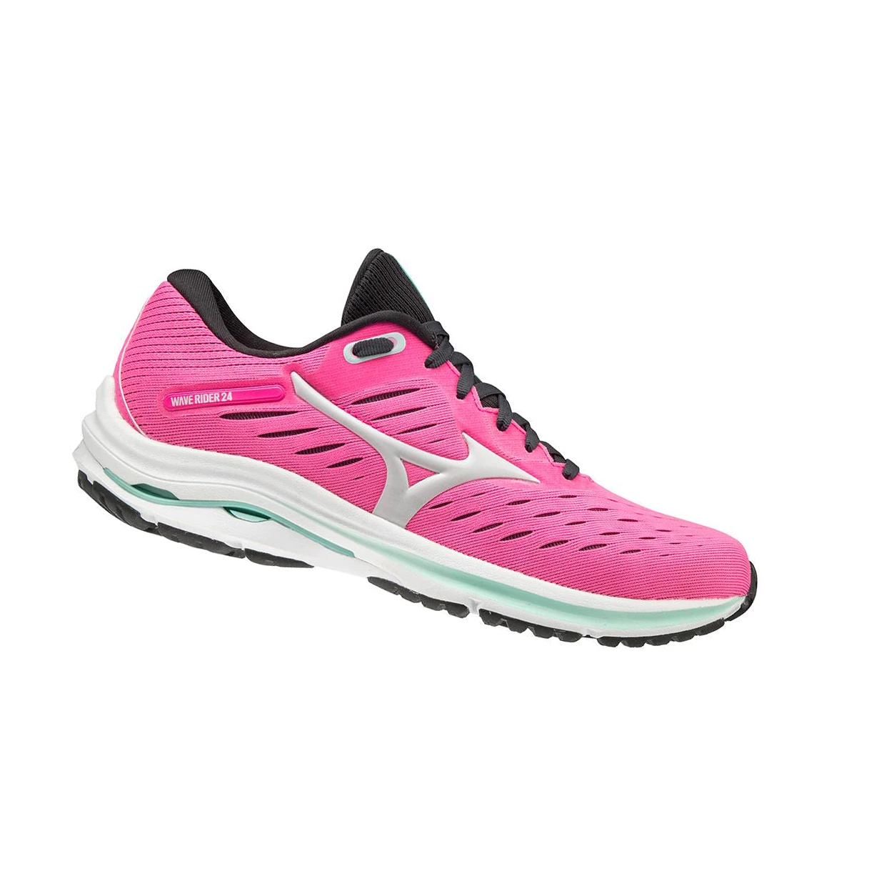 Pink Mizuno Wave Rider 24 Women's Running Shoes | 529-BAPDMJ