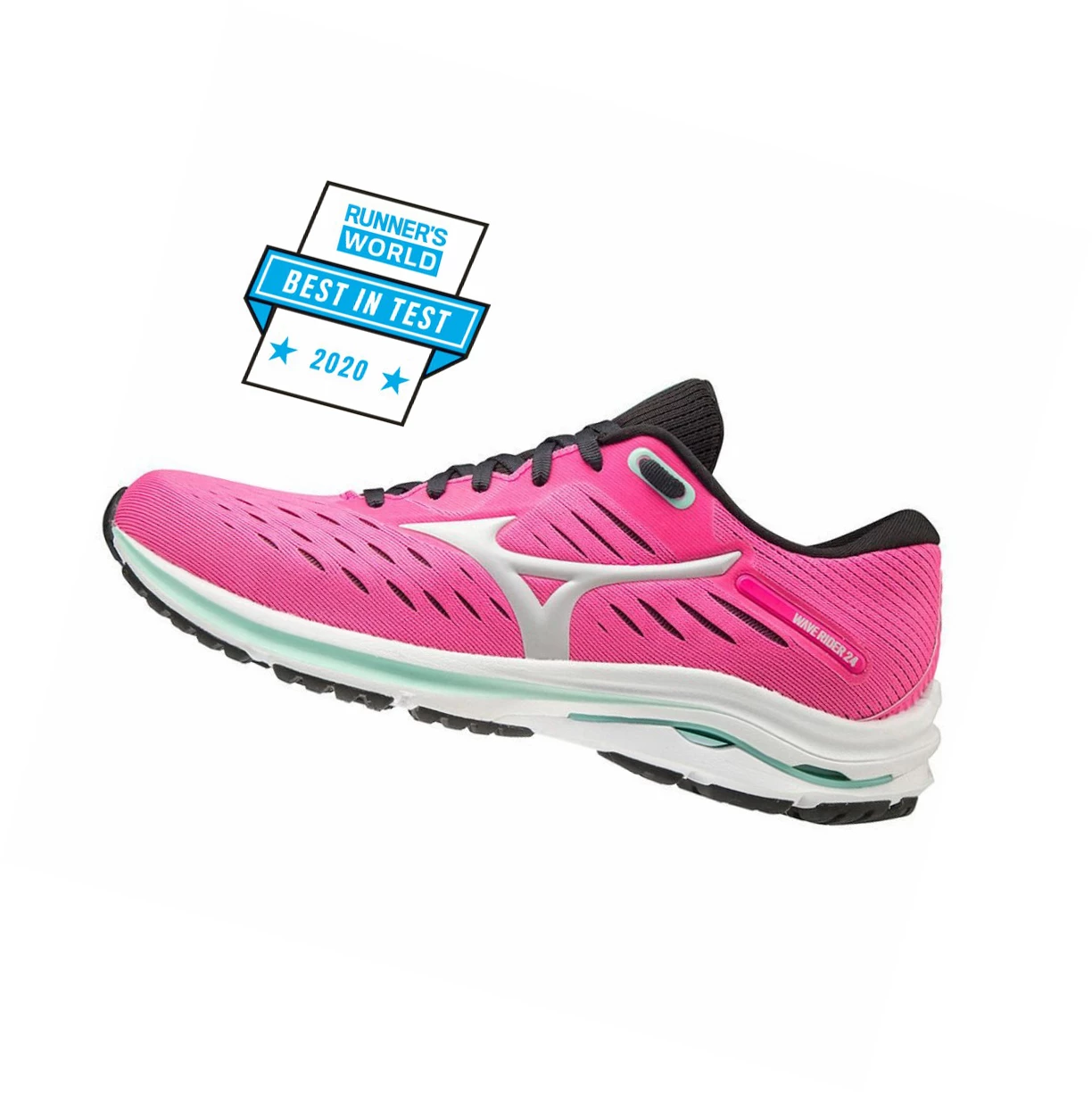 Pink Mizuno Wave Rider 24 Women\'s Running Shoes | 703-USCTLZ