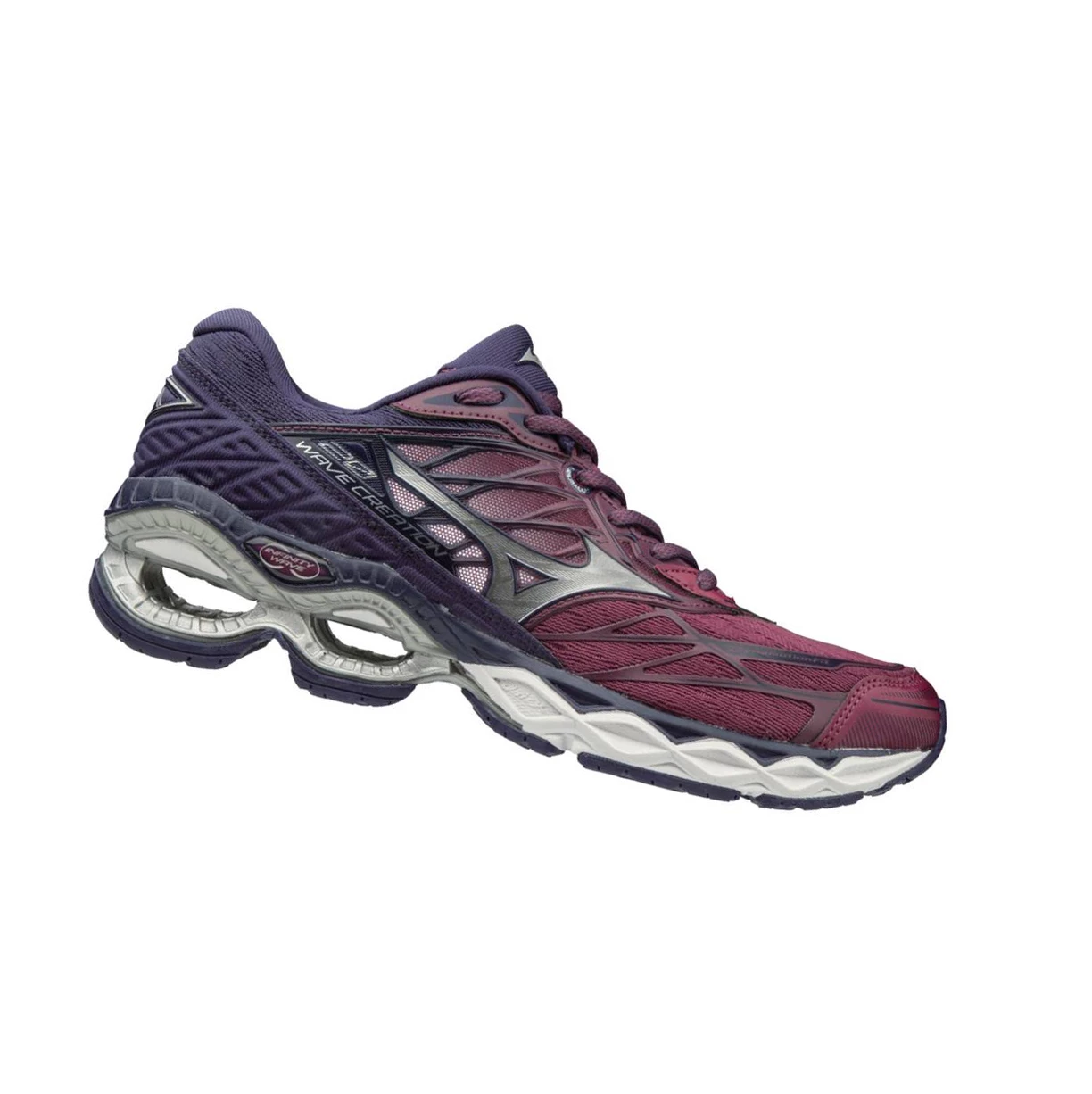 Purple/Silver Mizuno Wave Creation 20 Women's Running Shoes | 473-VINRYM