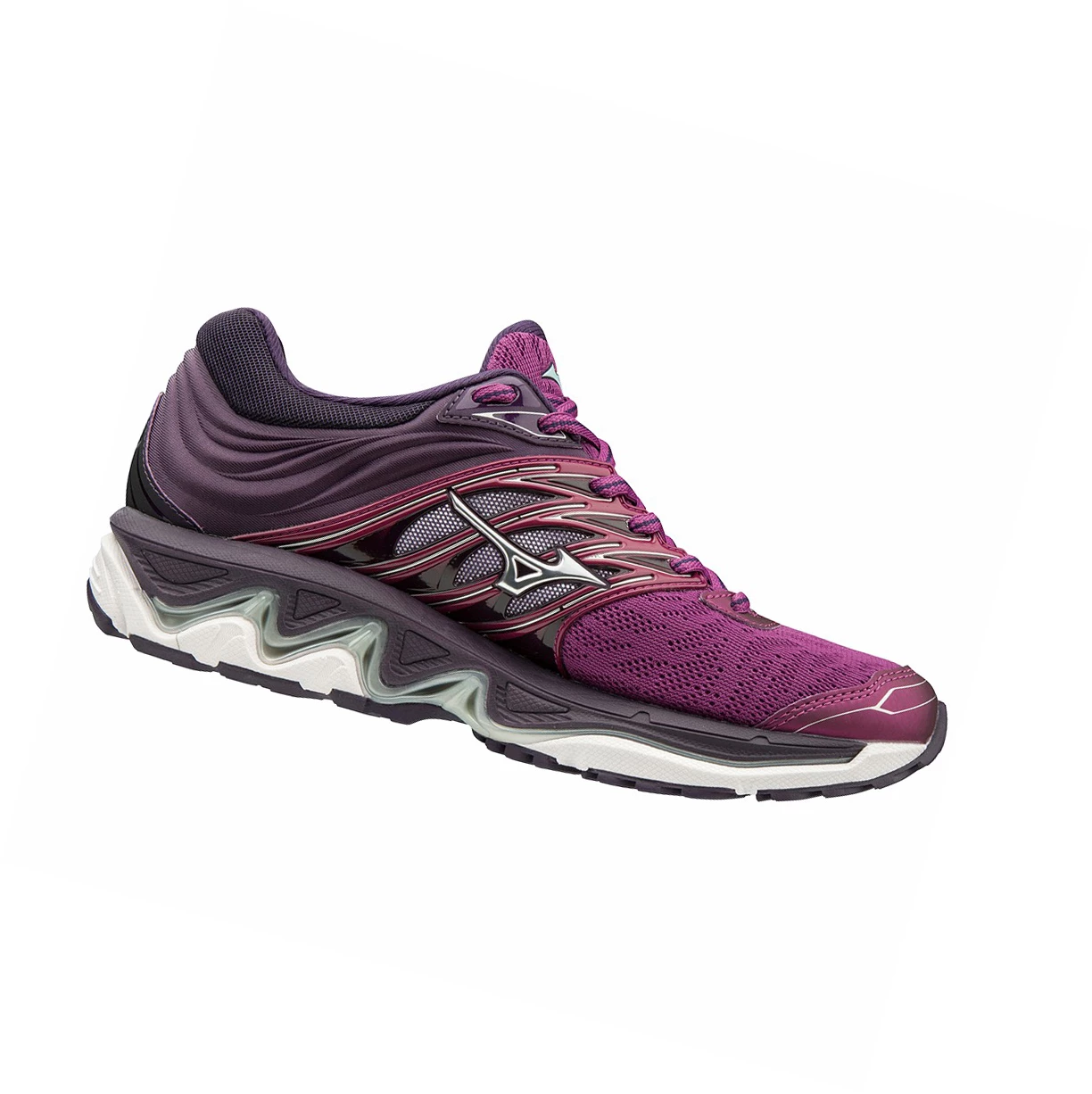 Purple/Silver Mizuno Wave Paradox 5 Women's Running Shoes | 143-LXWBNF