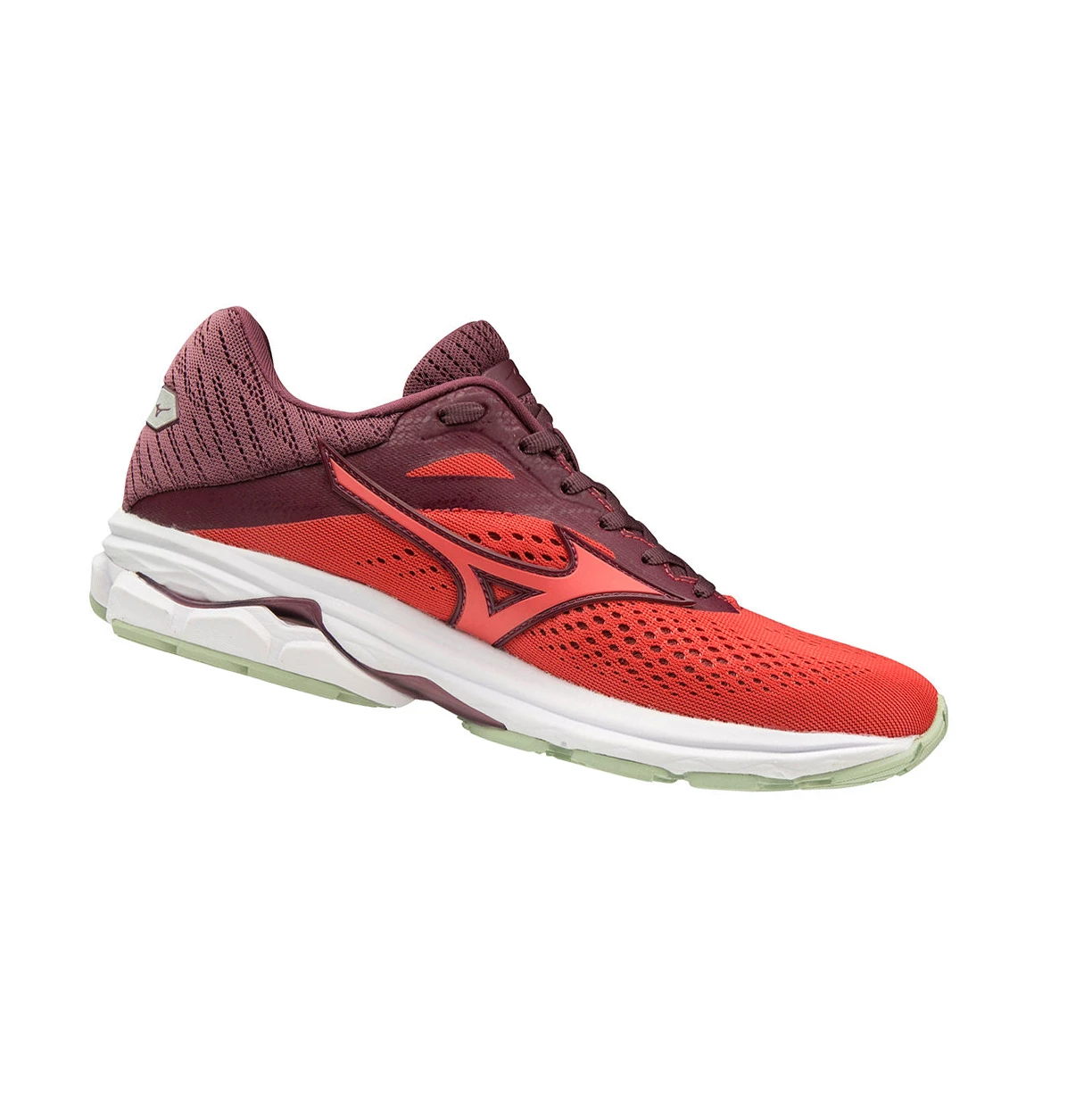 Red/Burgundy Mizuno Wave Rider 23 Women's Running Shoes | 237-SJRCED