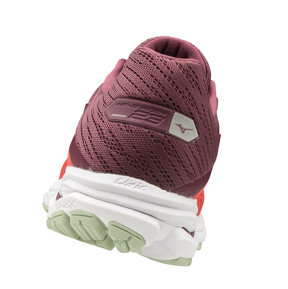 Red/Burgundy Mizuno Wave Rider 23 Women's Running Shoes | 237-SJRCED