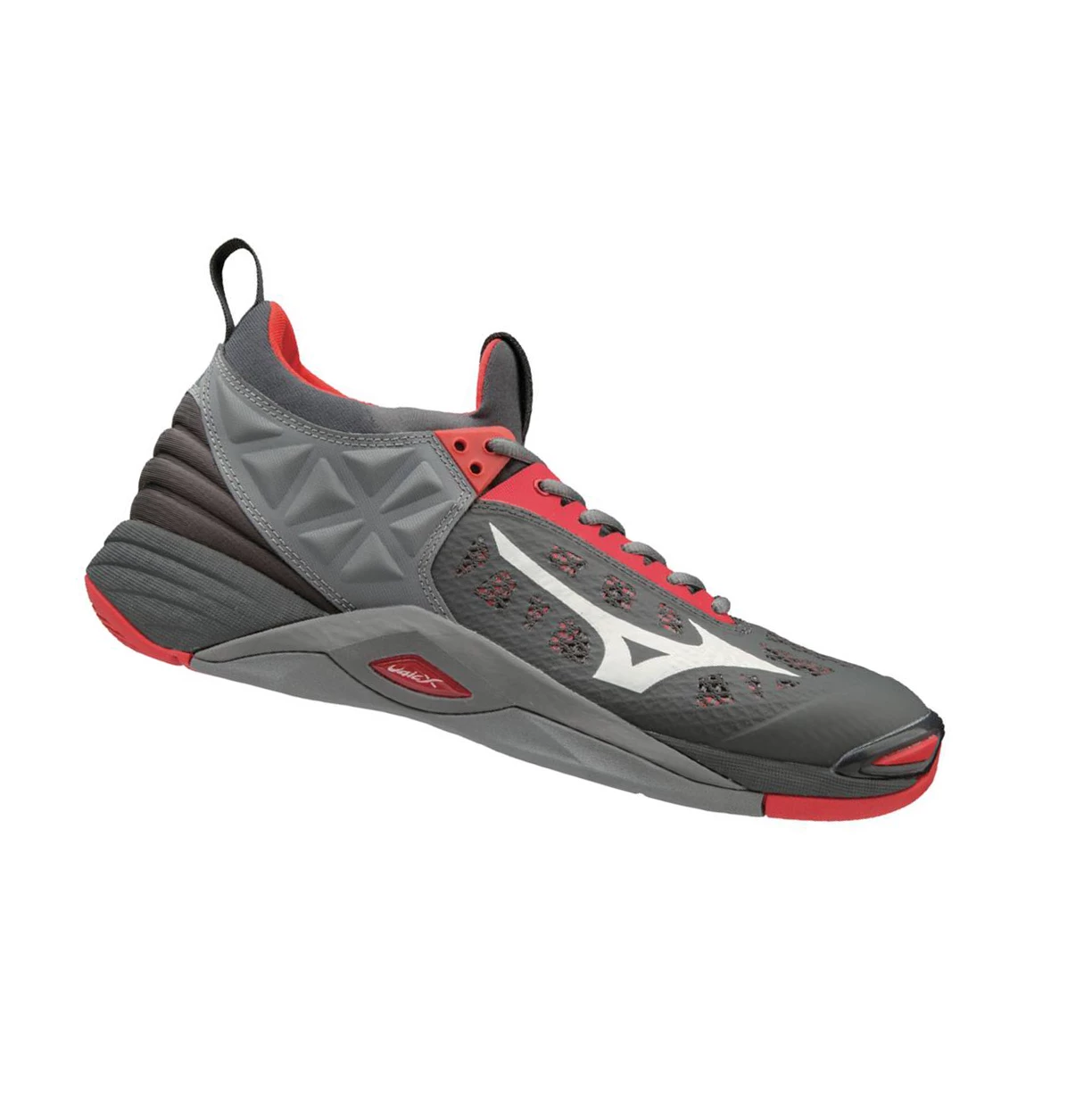 Red/Grey Mizuno Wave Momentum Men's Volleyball Shoes | 259-HZTIVP