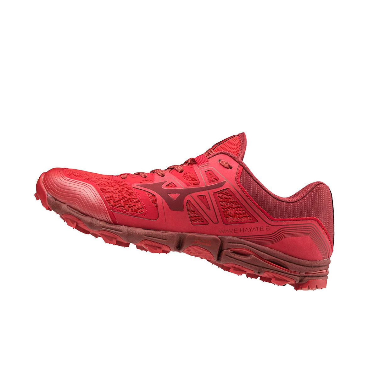 Red Mizuno Wave Hayate 6 Men\'s Trail Running Shoes | 453-GZWEJN