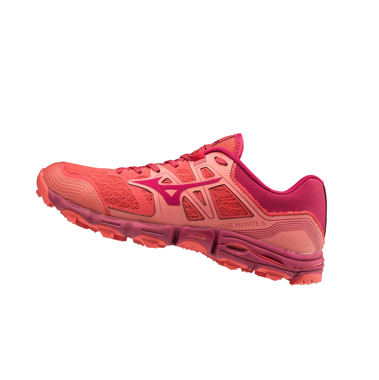 Red Mizuno Wave Hayate 6 Women\'s Trail Running Shoes | 046-RMJWFQ