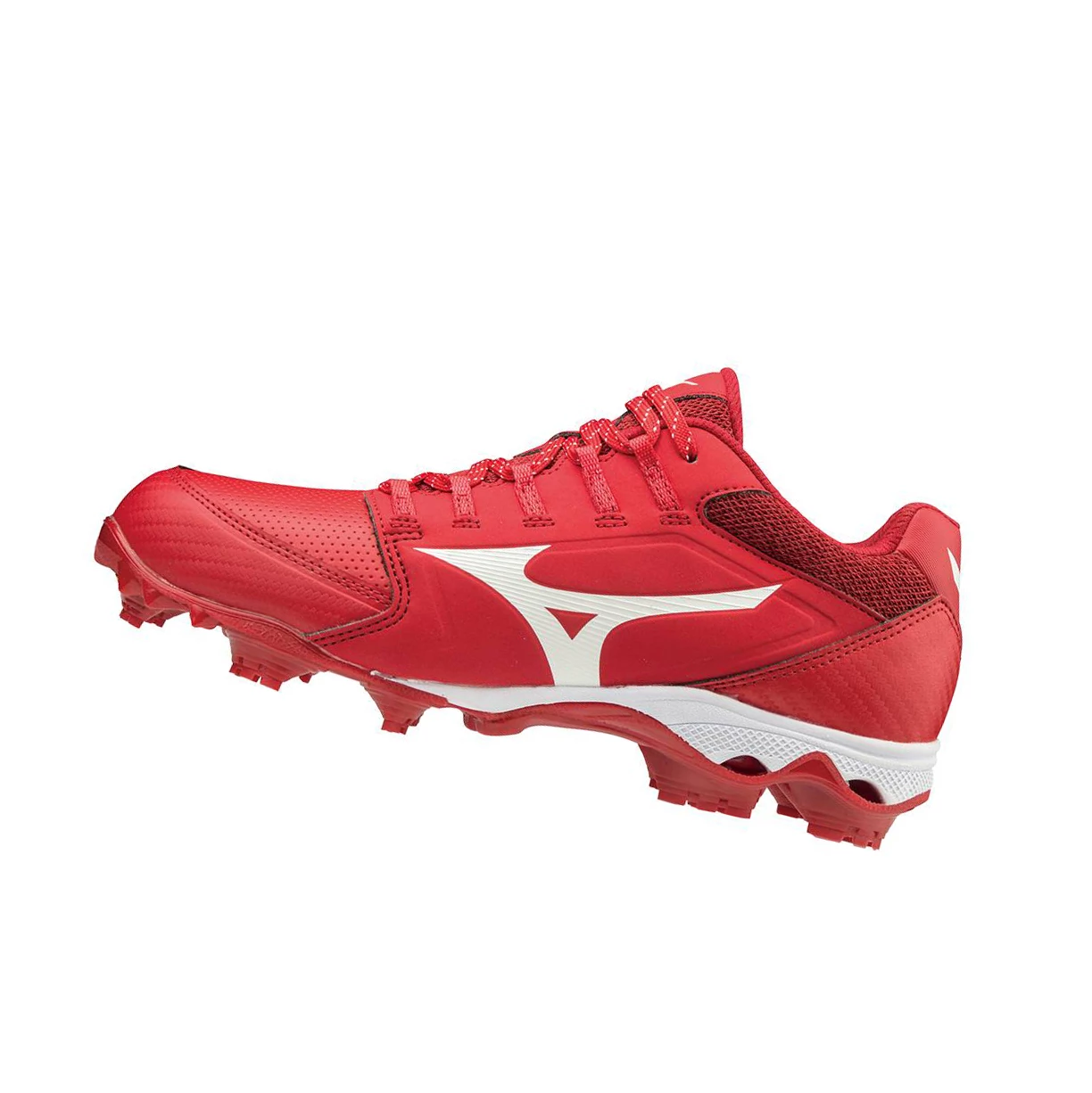 Red/White Mizuno 9-spike Advanced Finch Elite 4 Tpu Molded Women\'s Softball Cleats | 781-ZDUMTS