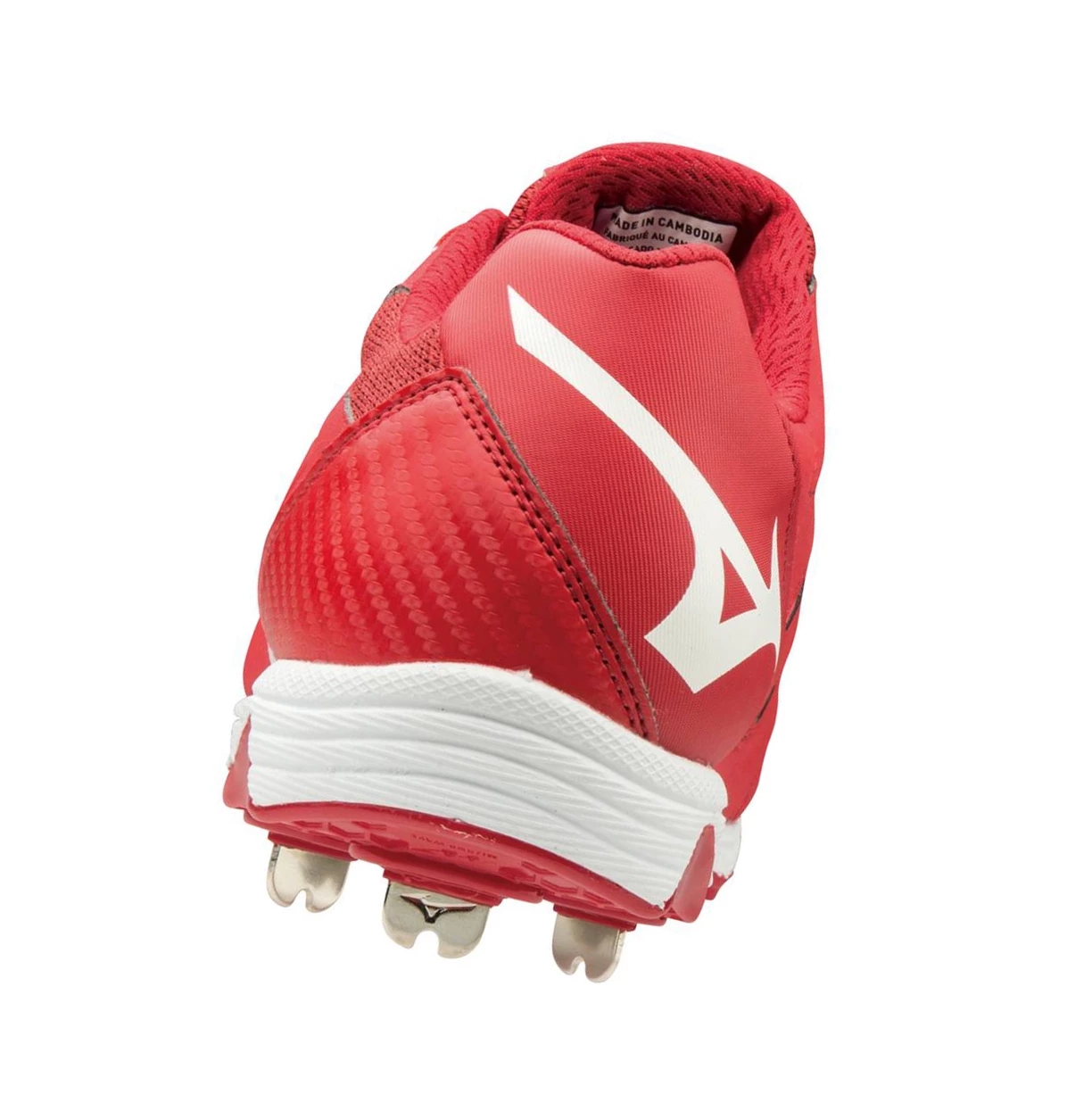 Red/White Mizuno 9-spike Swift 6 Low Metal Women's Softball Cleats | 024-SFUAWQ