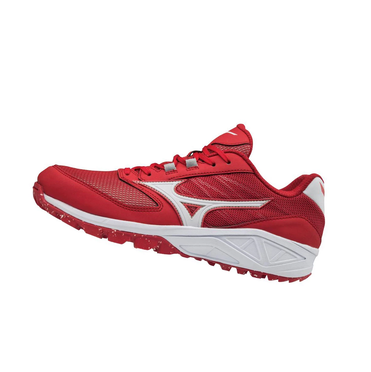 Red/White Mizuno Dominant All Surface Low Turf Men\'s Baseball Shoes | 295-QOYMGR