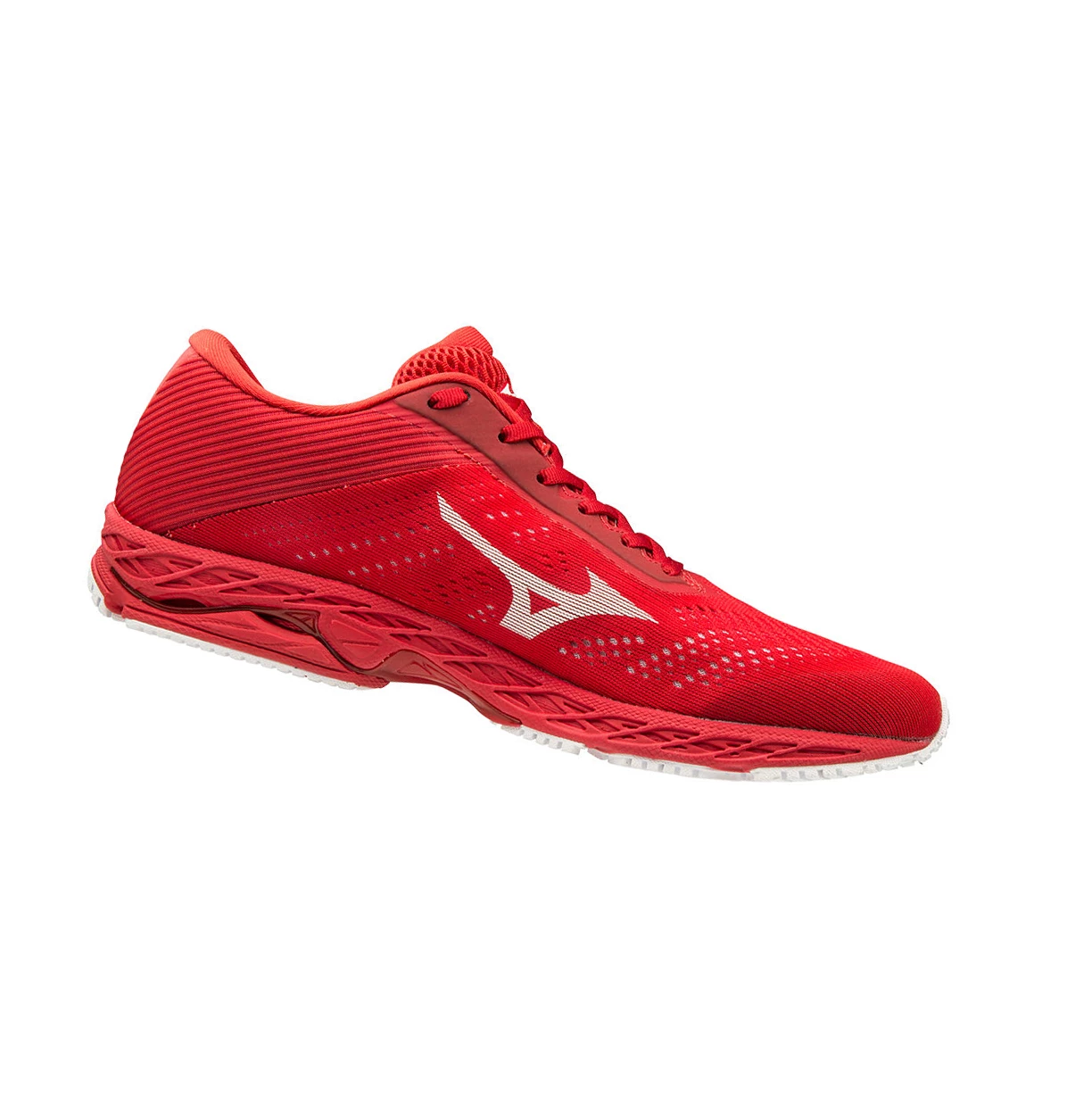 Red/White Mizuno Wave Shadow 3 Men's Running Shoes | 392-GFVDBY